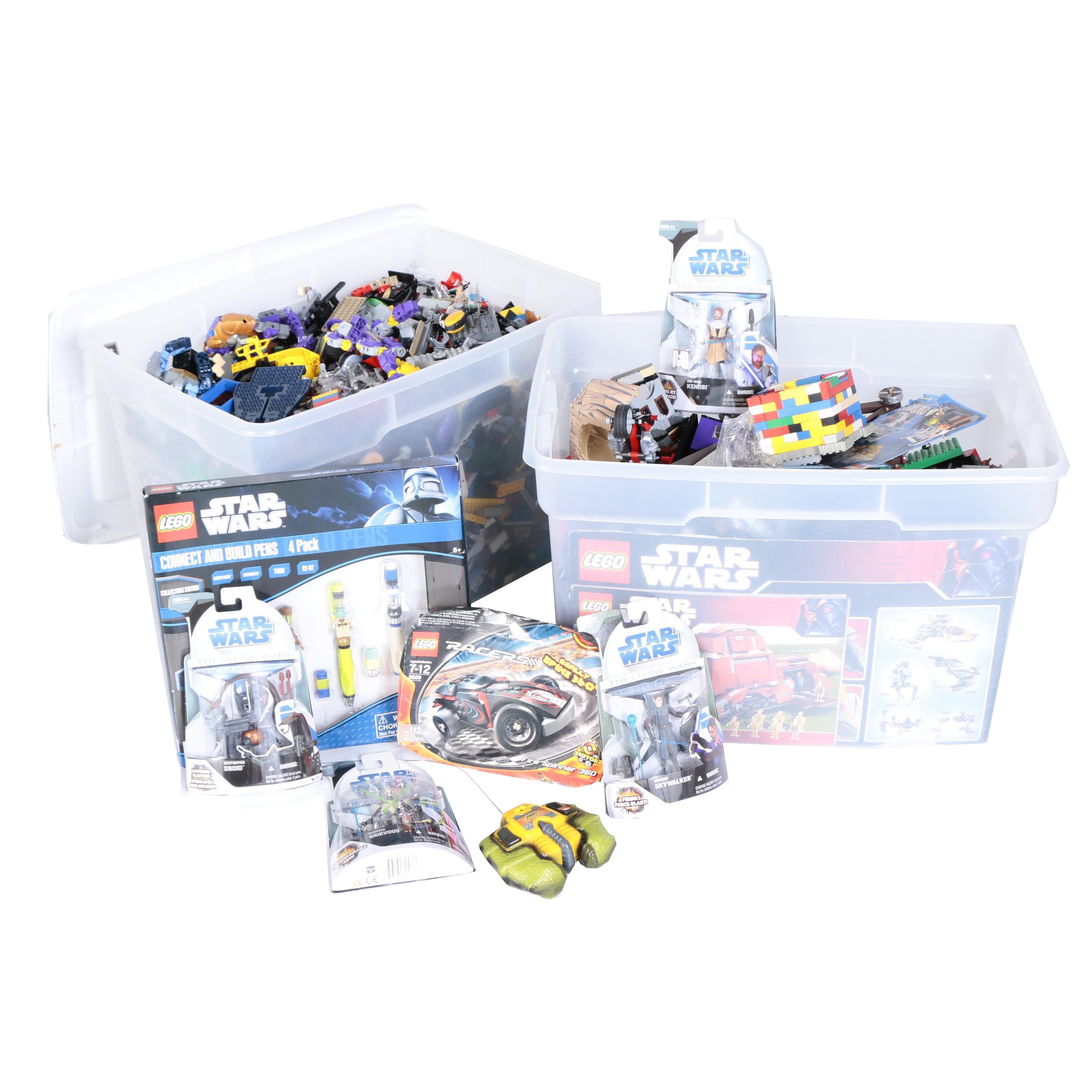 Legos including "Star Wars" and "Star Wars: The Clone Wars" Action Figures