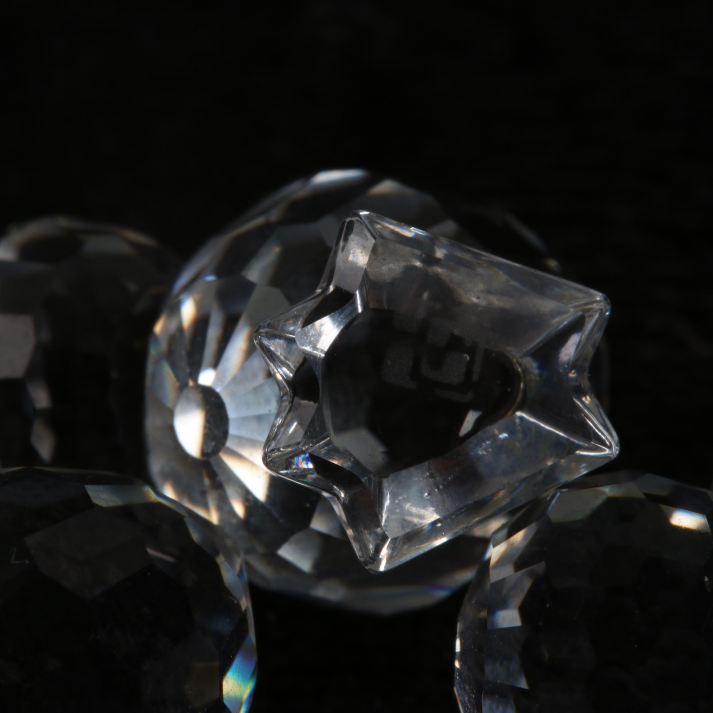 Swarovski Crystal Duck and Chick Figurines