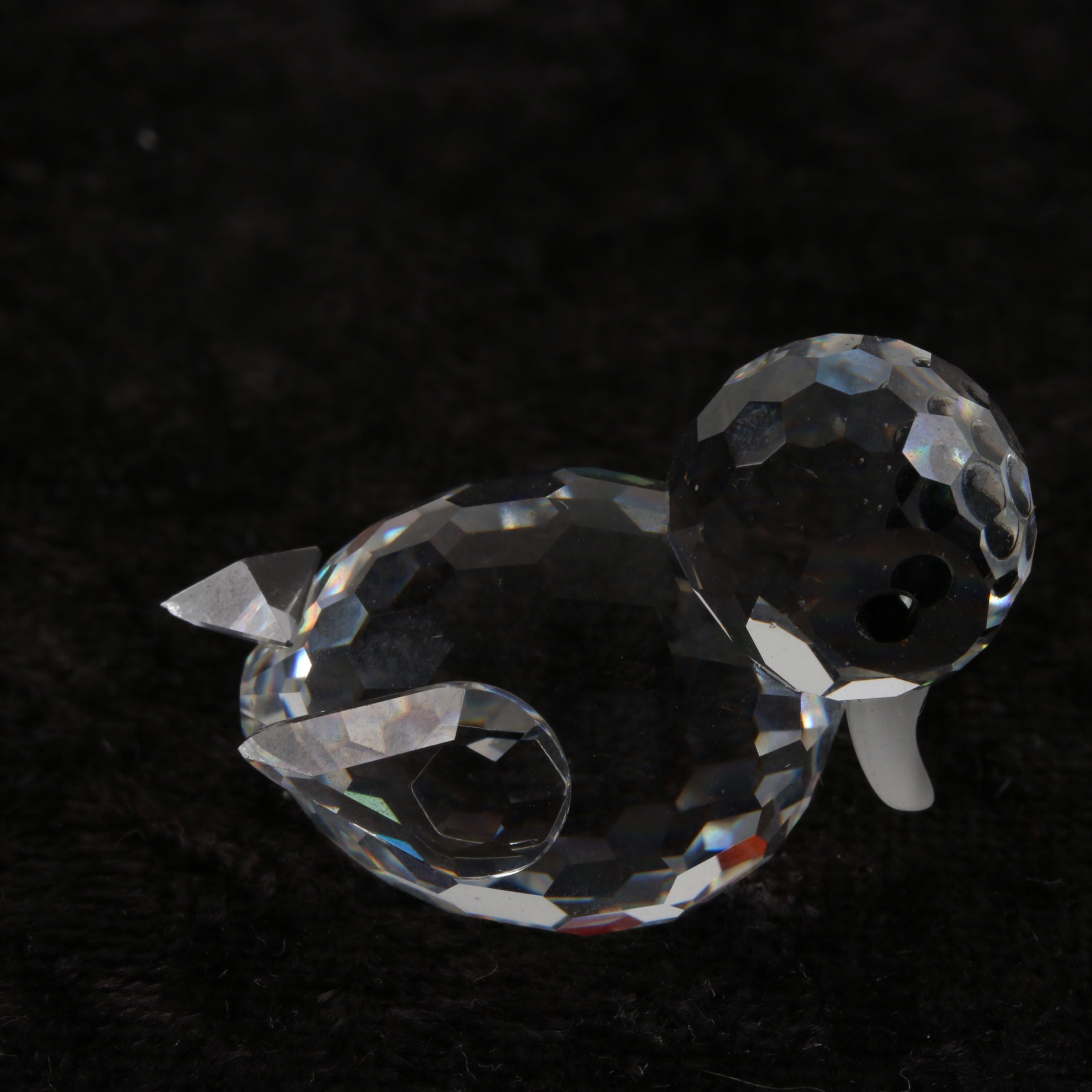 Swarovski Crystal Duck and Chick Figurines