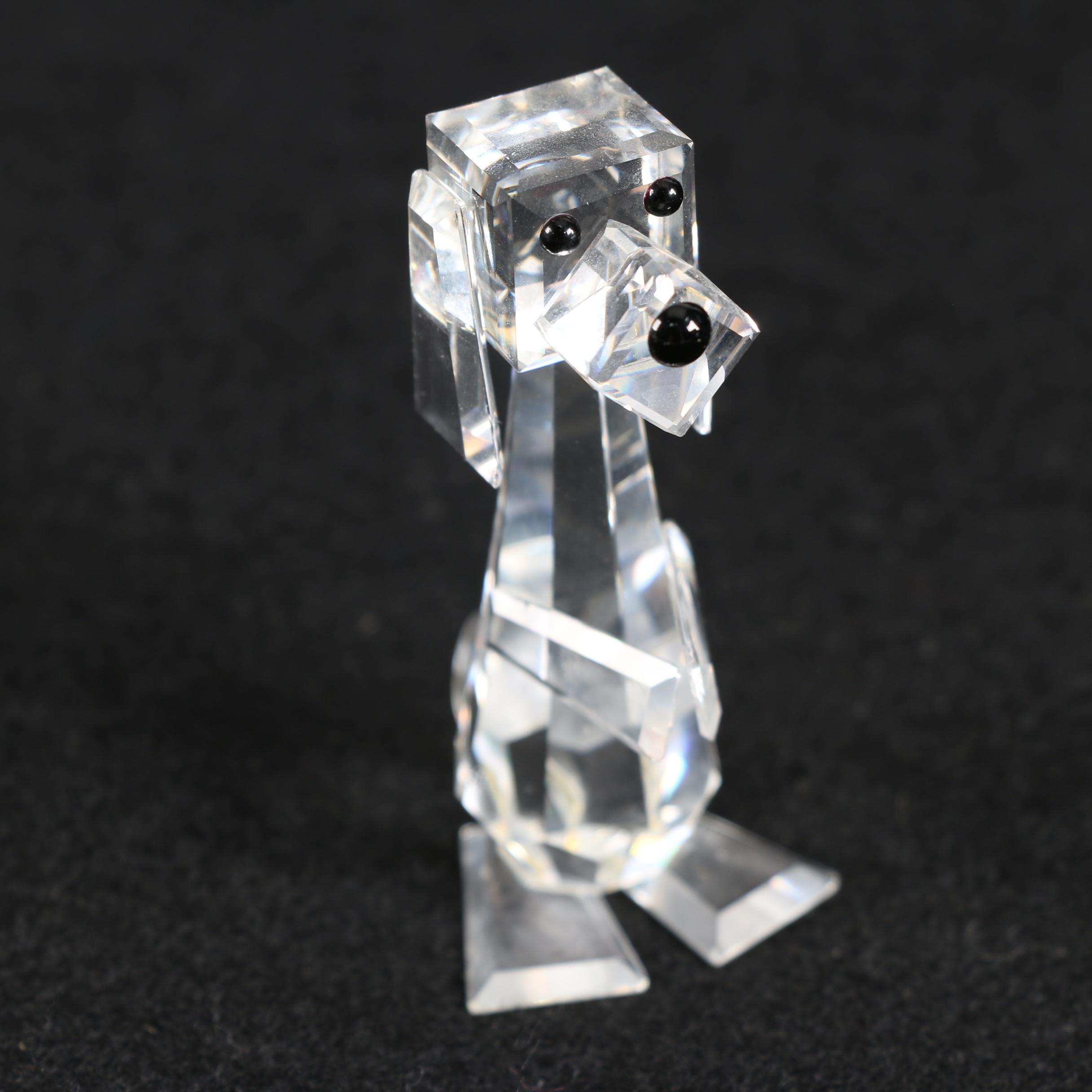 Swarovski Crystal Dog Figurines