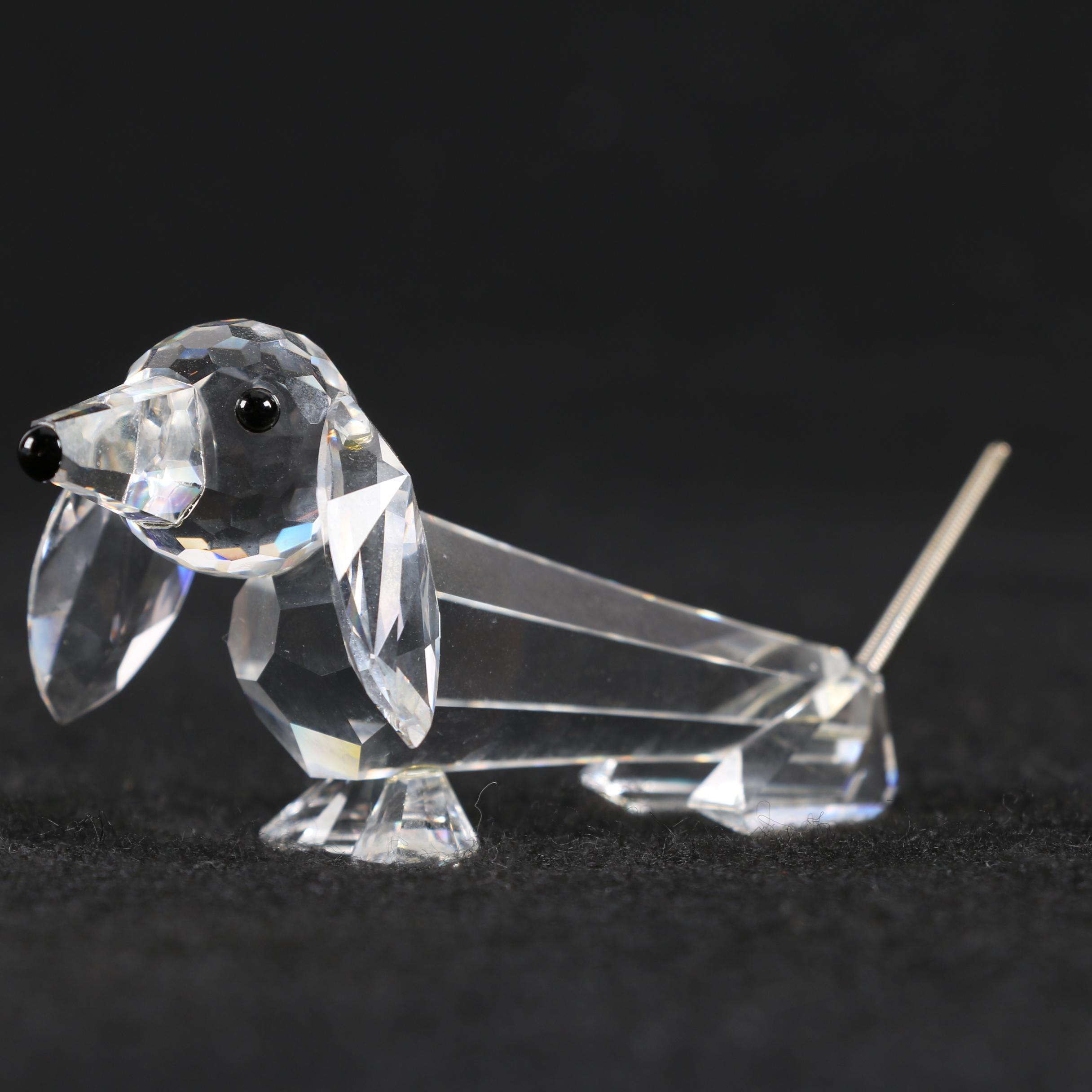 Swarovski Crystal Dog Figurines