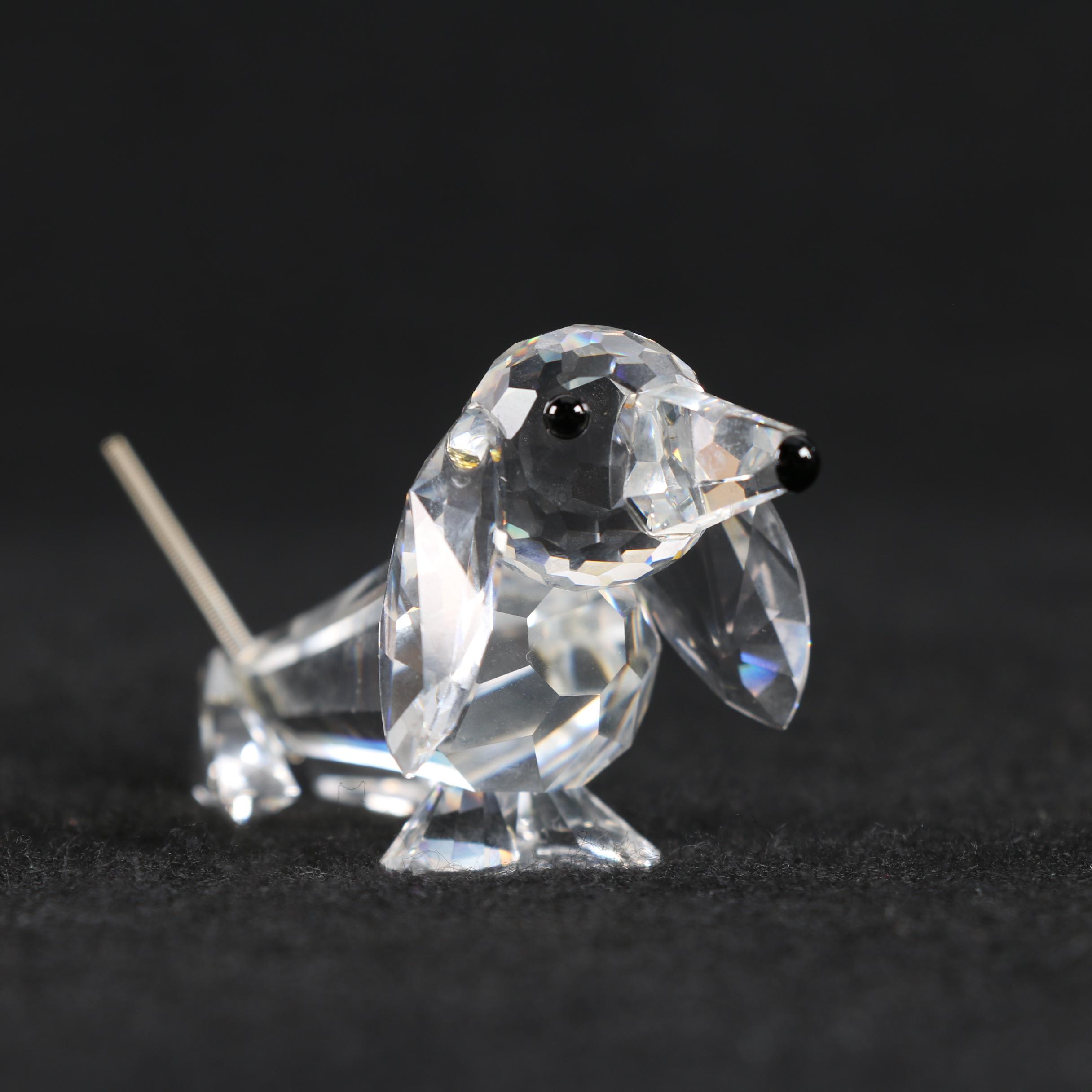 Swarovski Crystal Dog Figurines