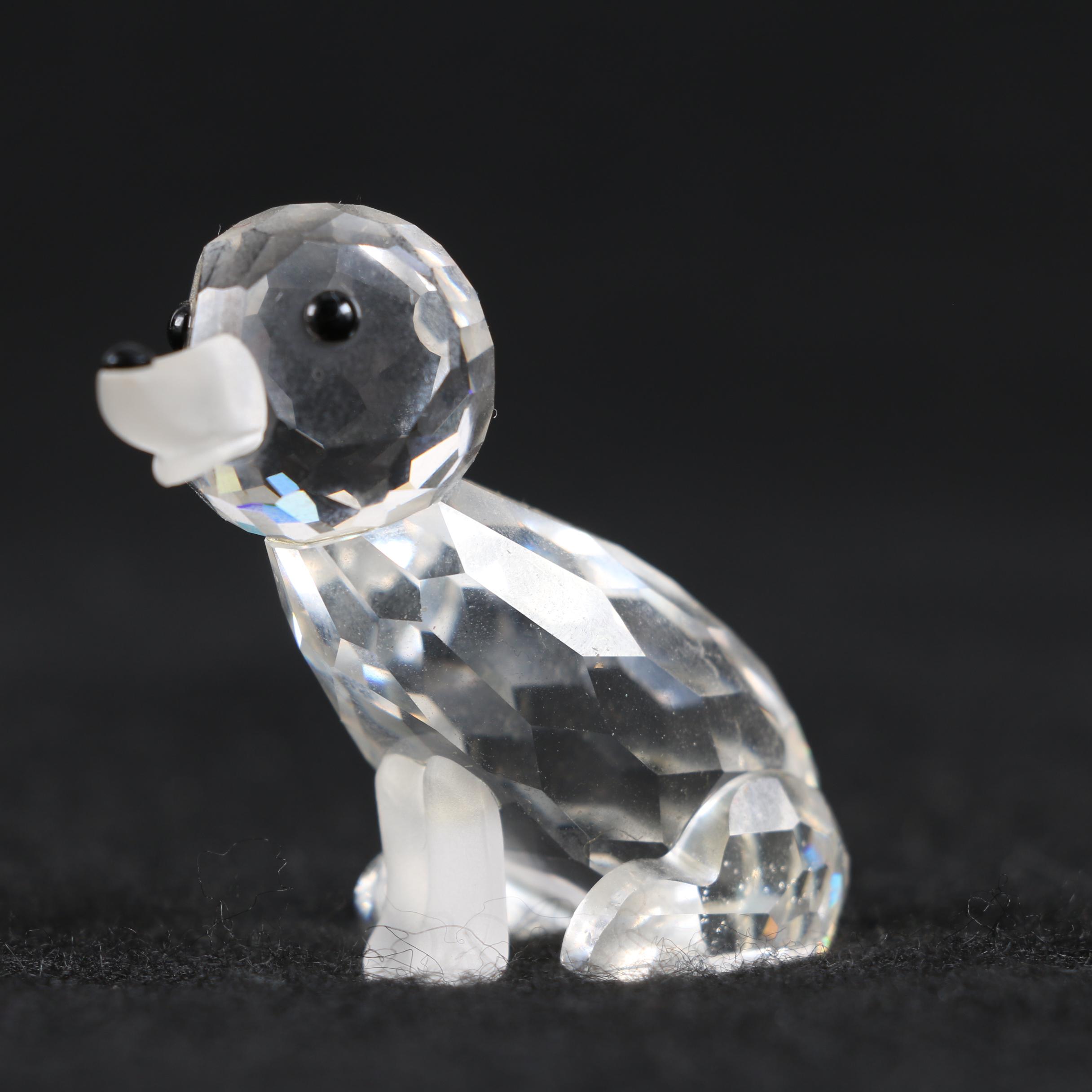 Swarovski Crystal Dog Figurines