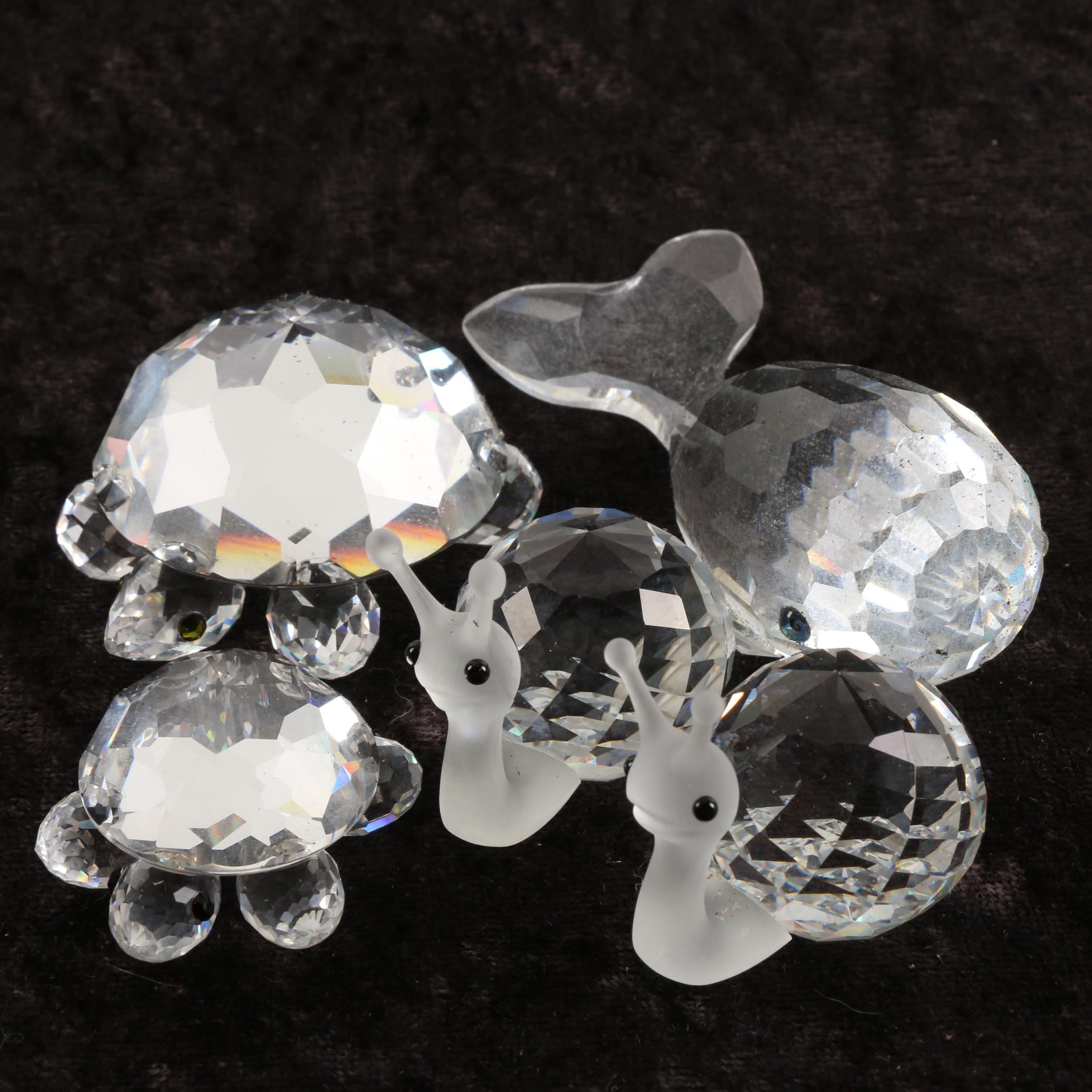Swarovski Sea Themed Animal Crystal Figurines