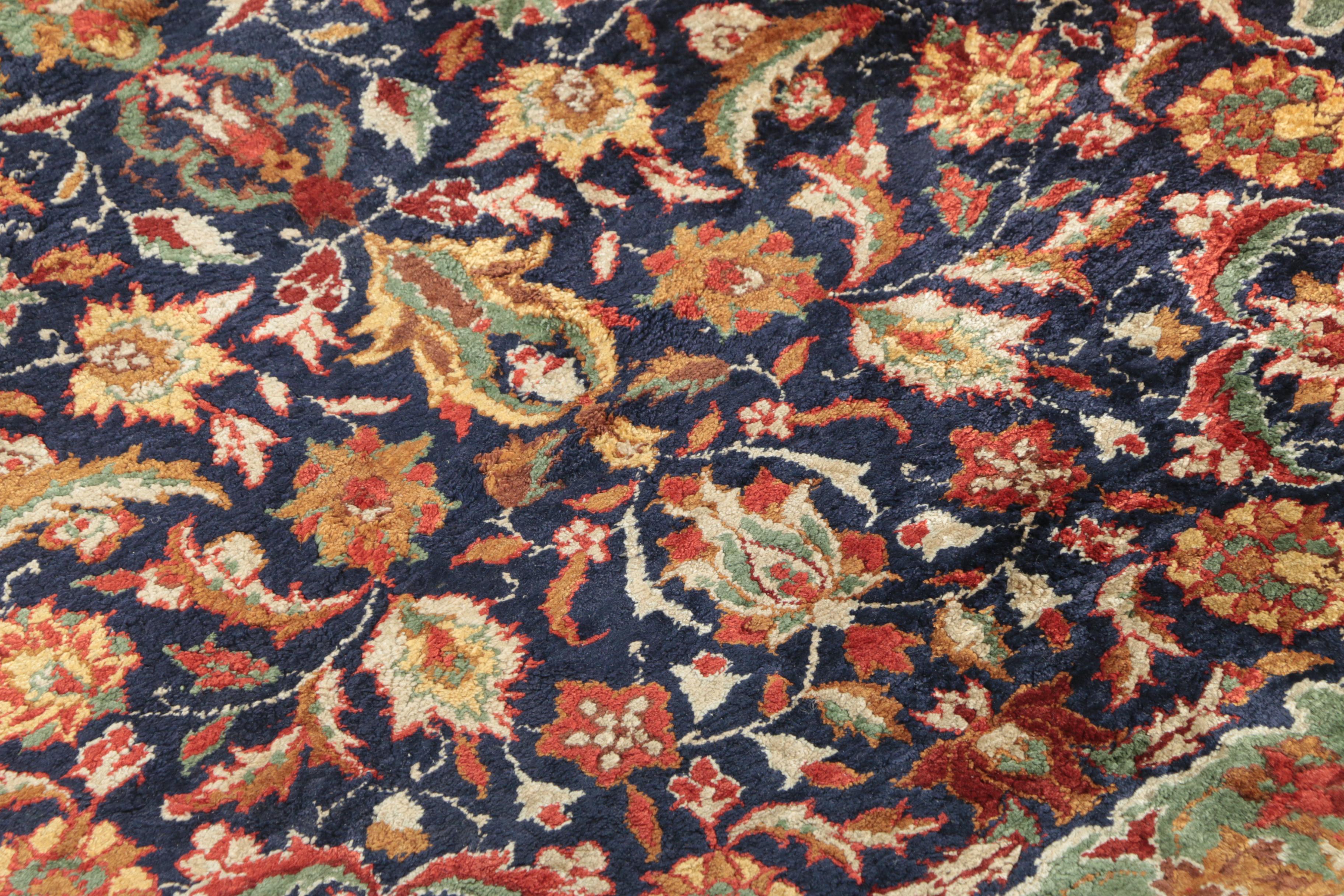 Hand-Knotted Sino-Persian Silk Accent Rug