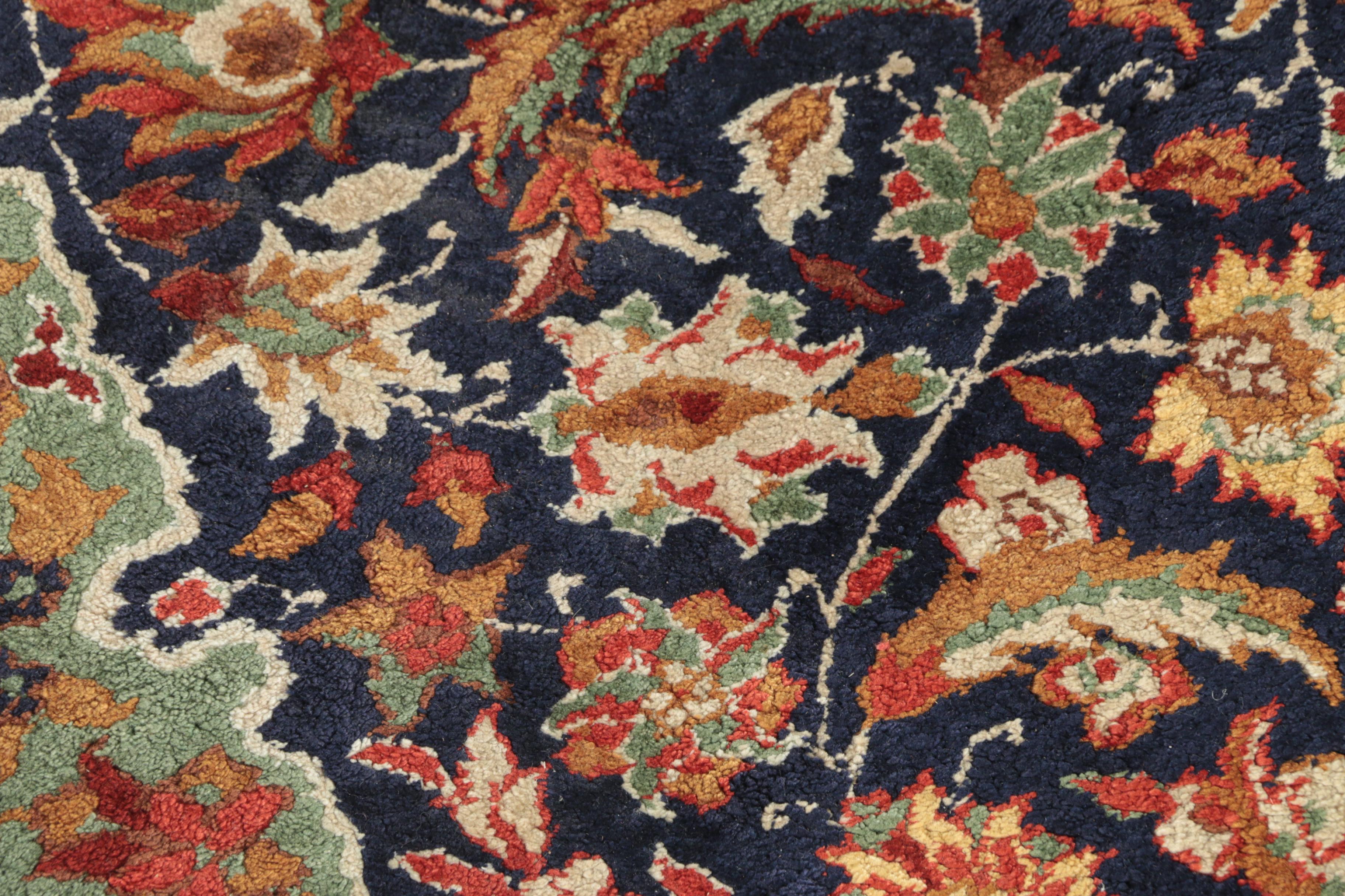 Hand-Knotted Sino-Persian Silk Accent Rug