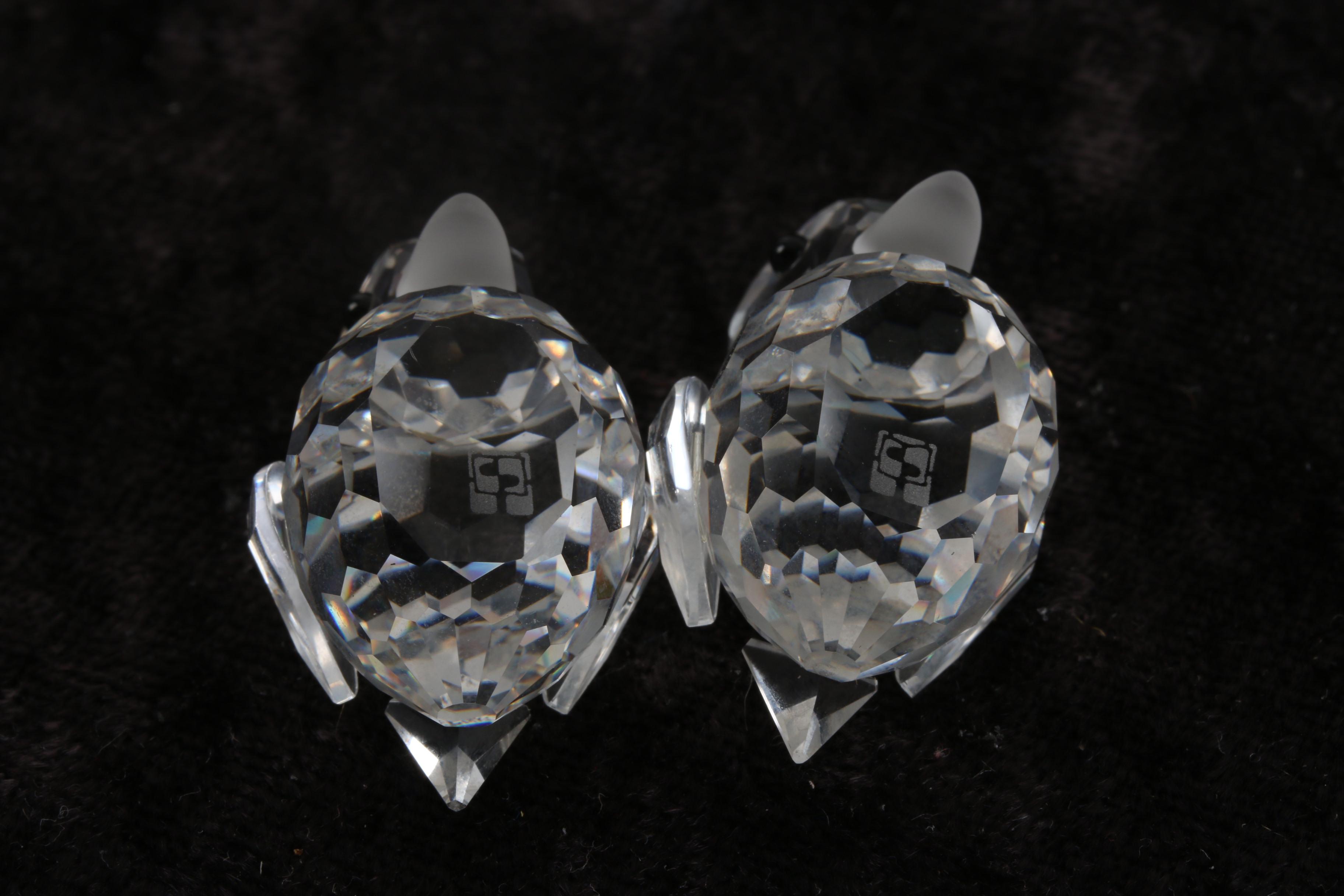 Swarovski Crystal Duck Figurines