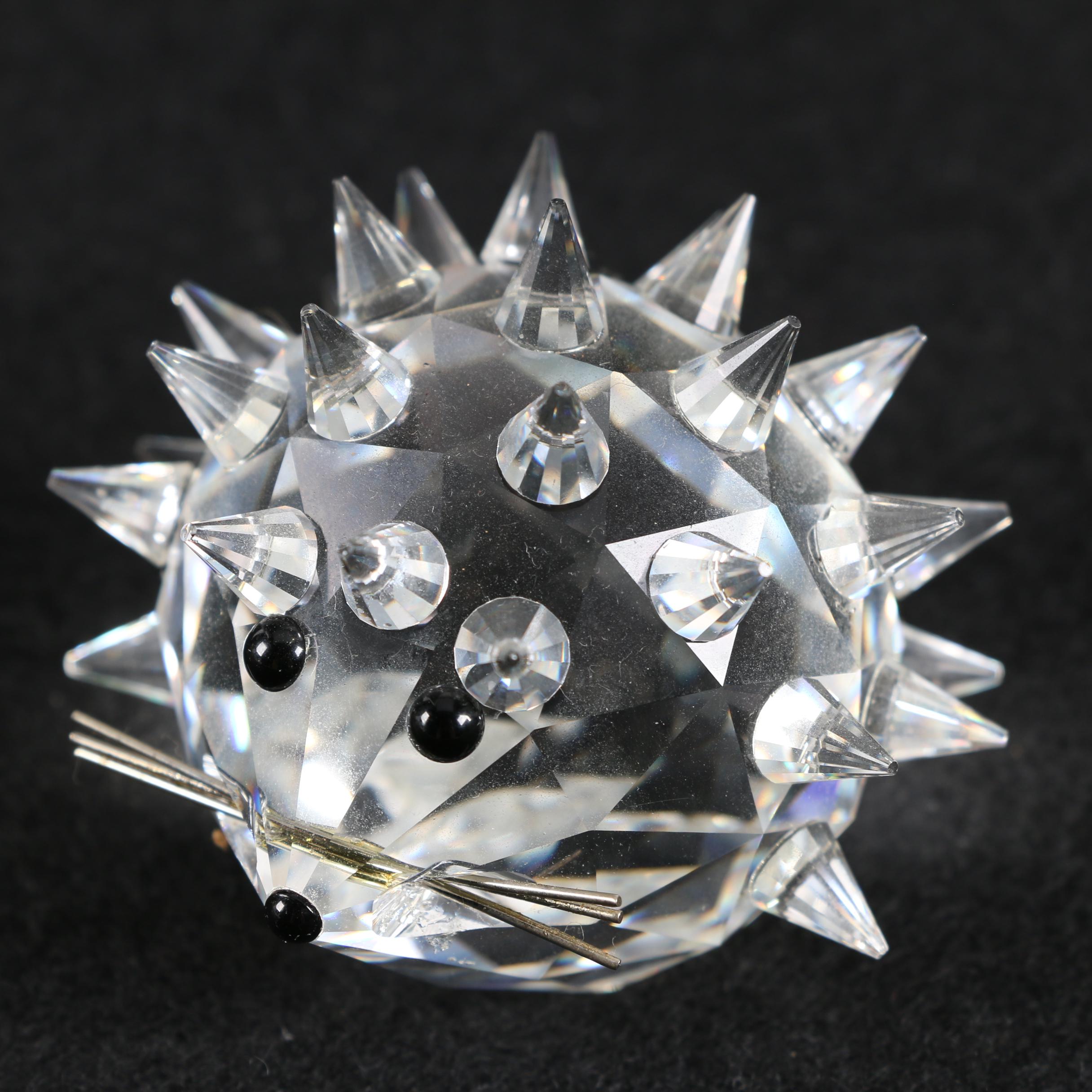 Swarovski Crystal Hedgehog Figurines