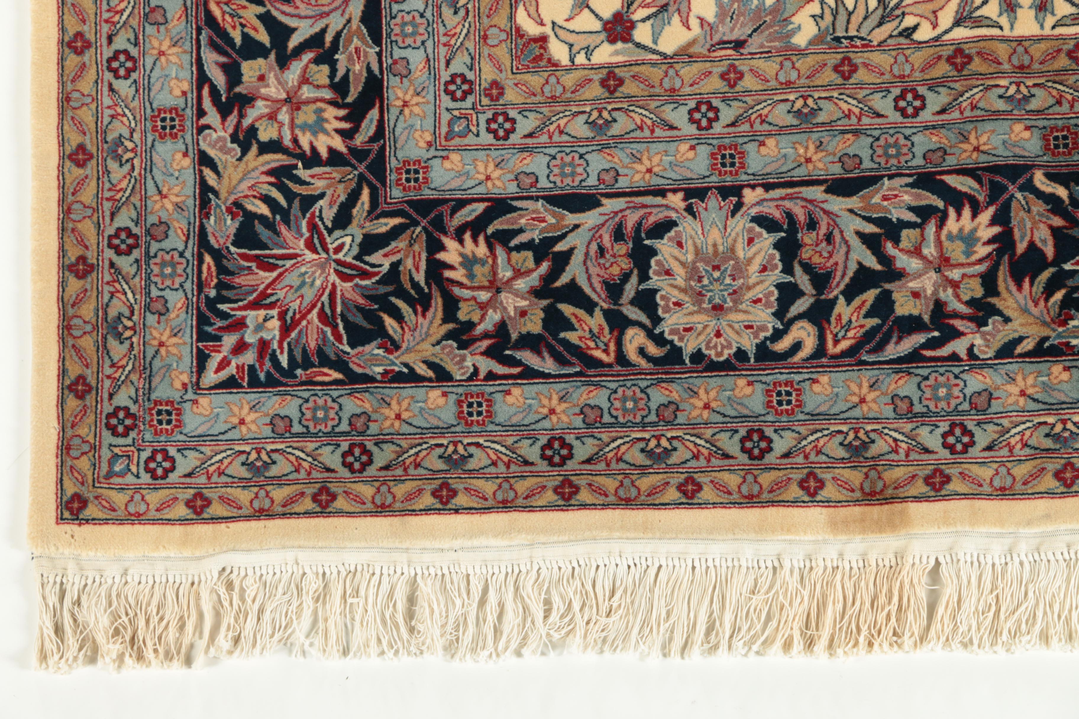 Hand-Knotted Persian Tabriz "Afshan" Wool Room Sized Rug