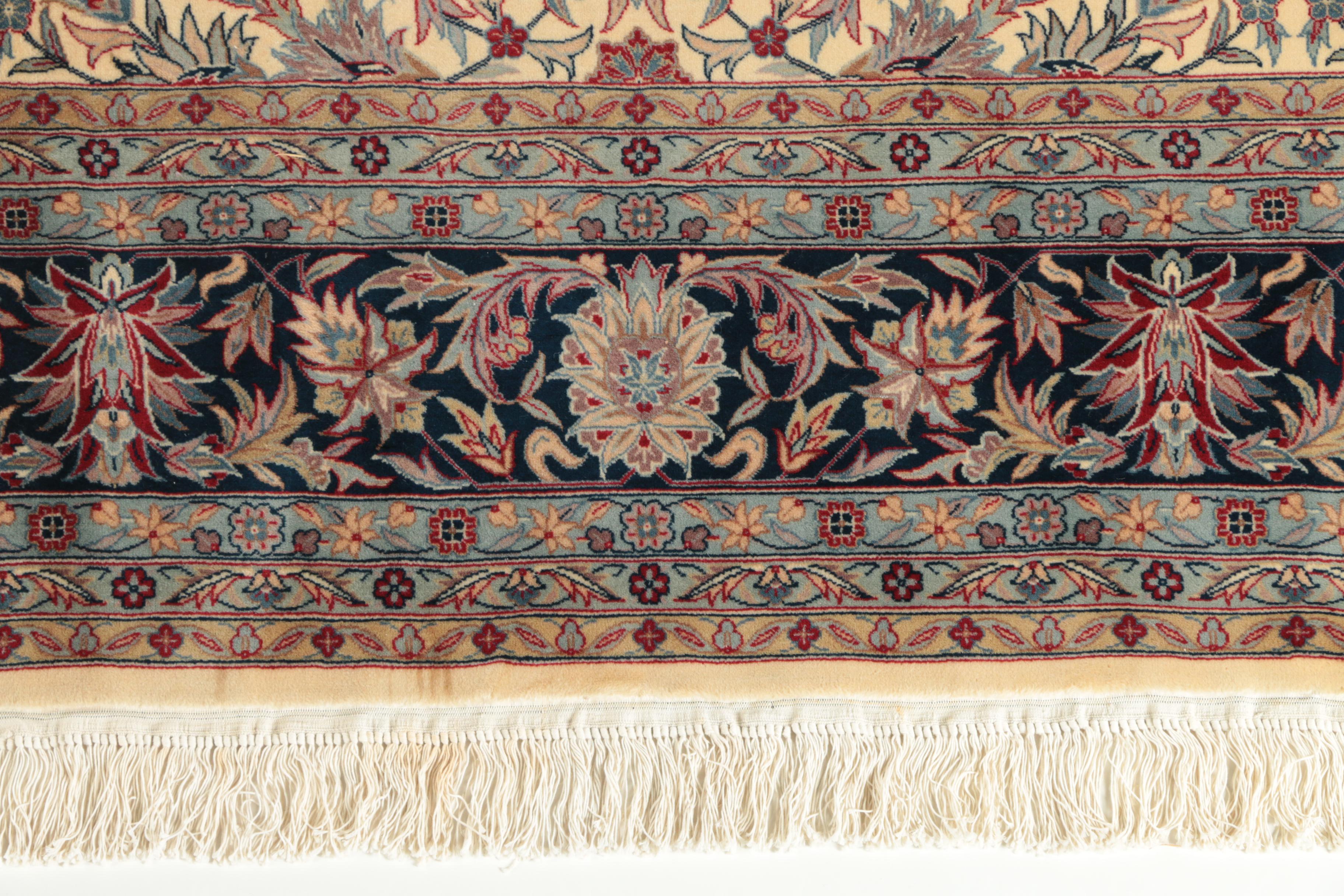 Hand-Knotted Persian Tabriz "Afshan" Wool Room Sized Rug