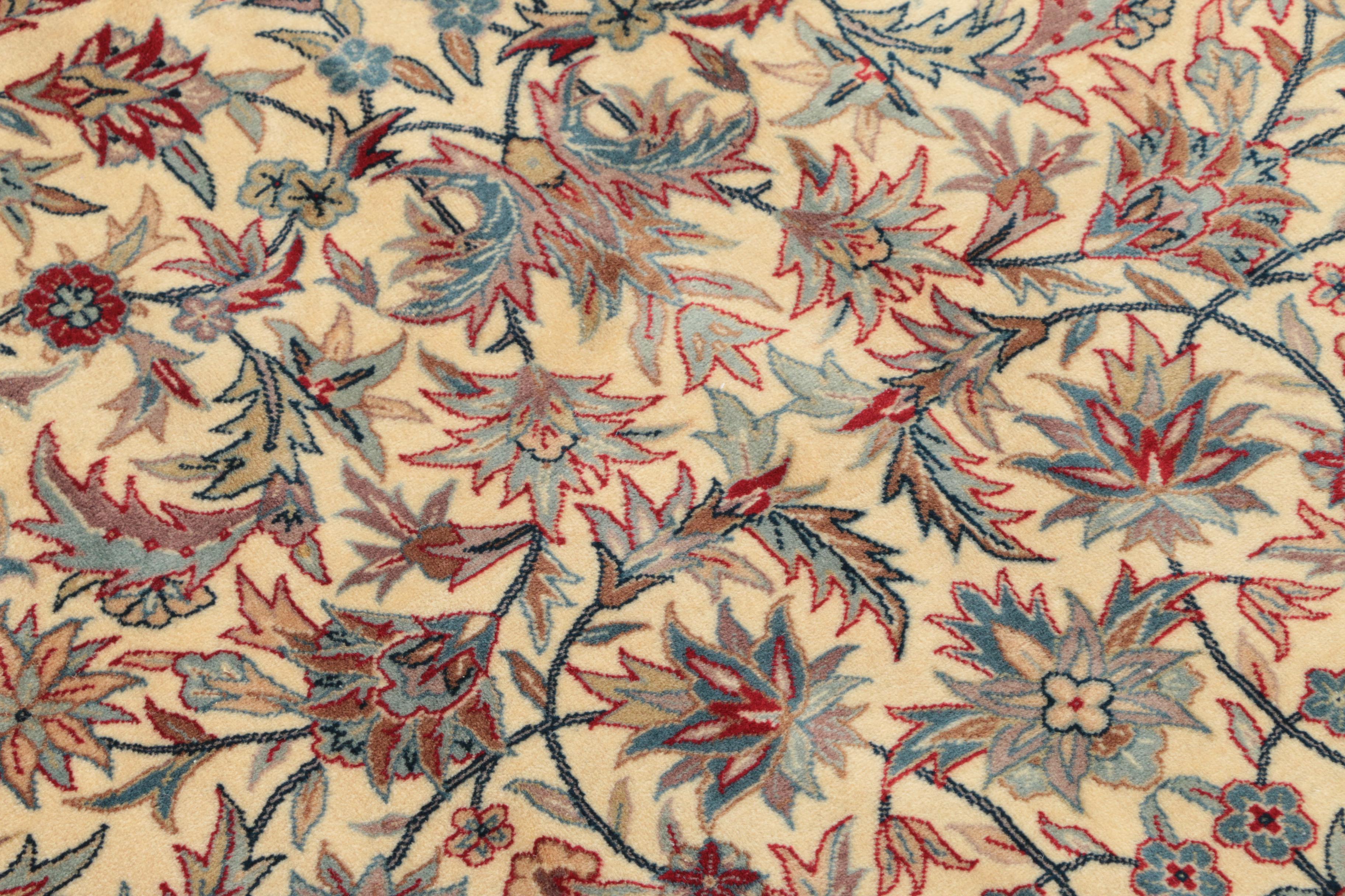 Hand-Knotted Persian Tabriz "Afshan" Wool Room Sized Rug