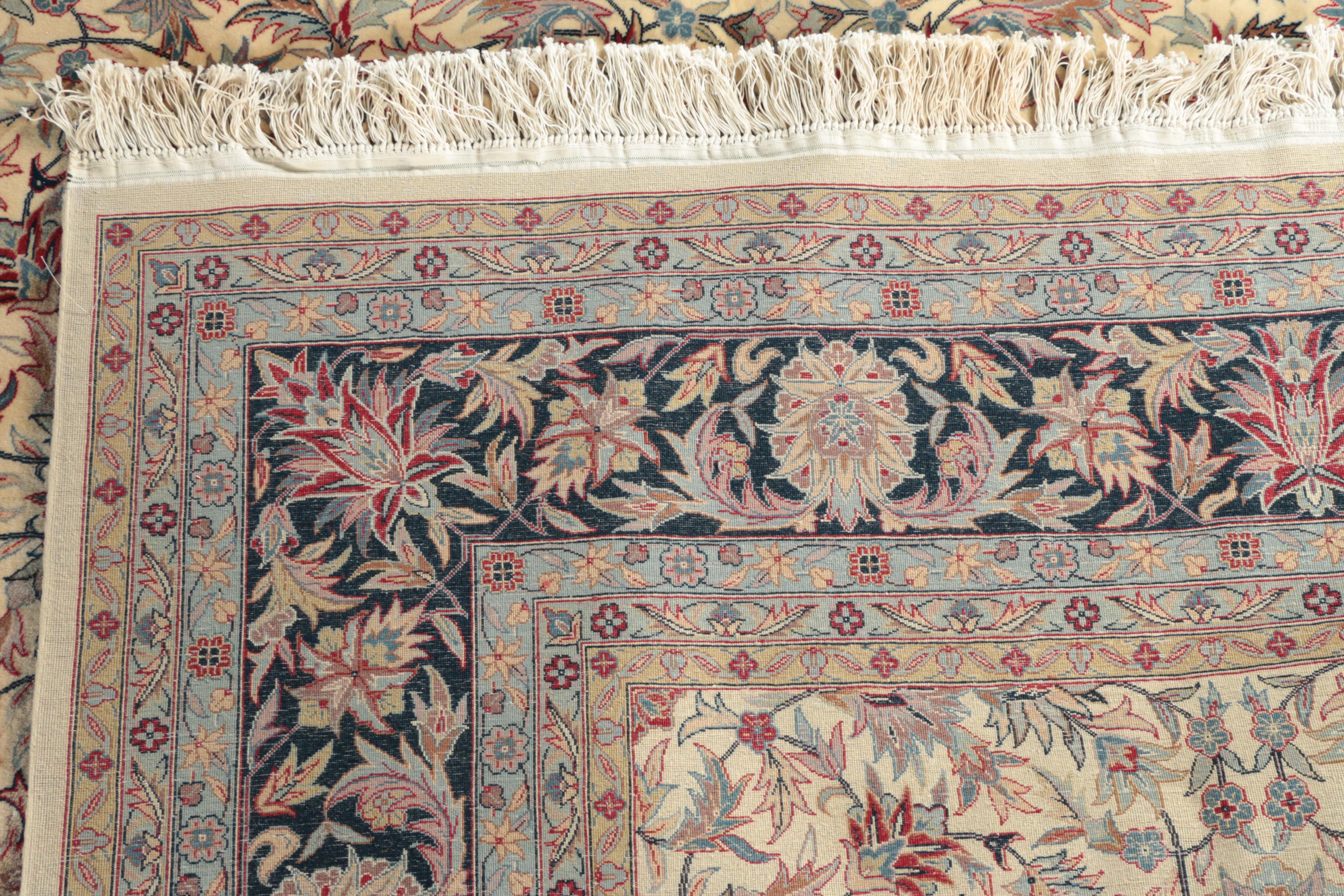 Hand-Knotted Persian Tabriz "Afshan" Wool Room Sized Rug