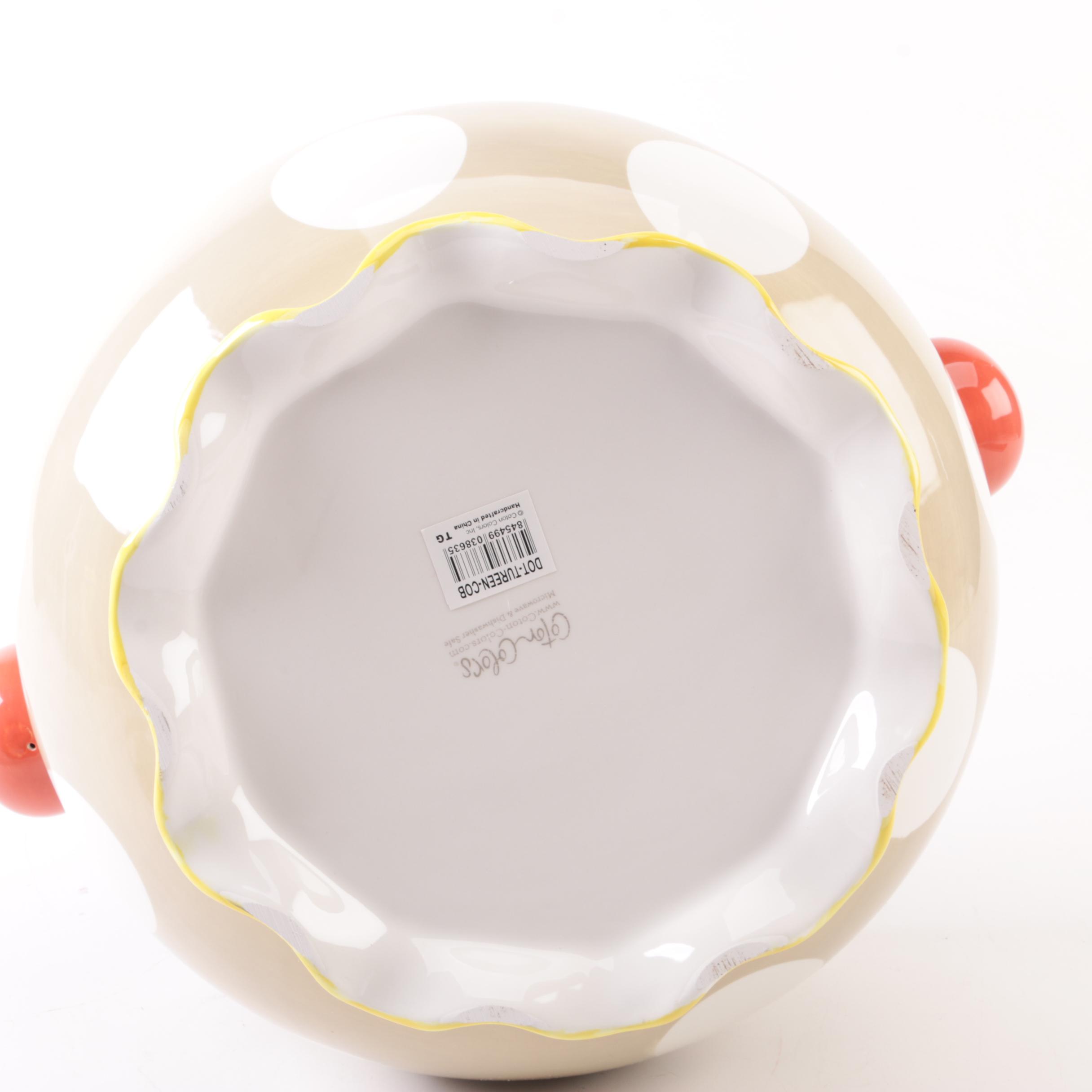 Contemporary Coton Colors Ceramic Tureen