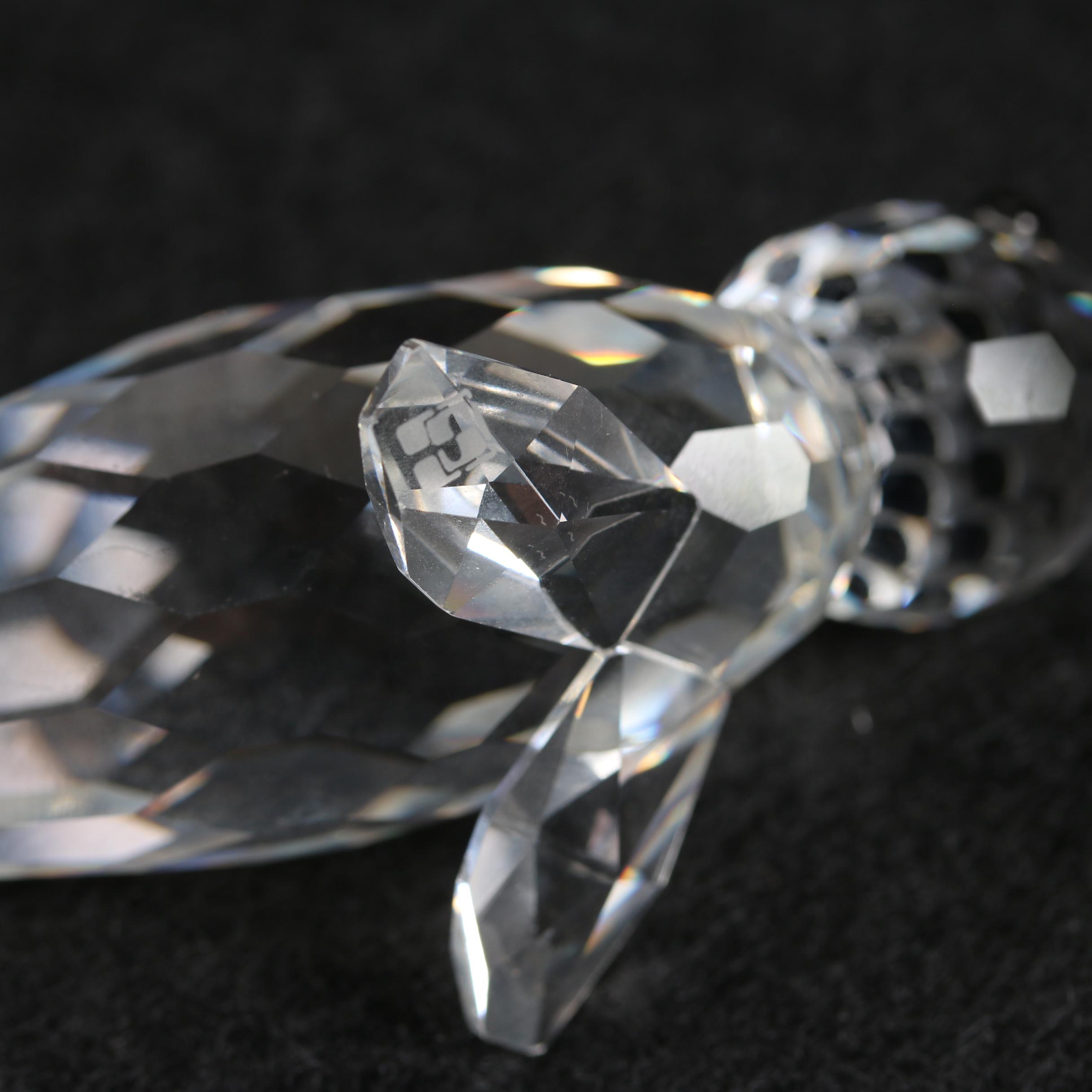 Swarovski Crystal Seal and Pig Figurines