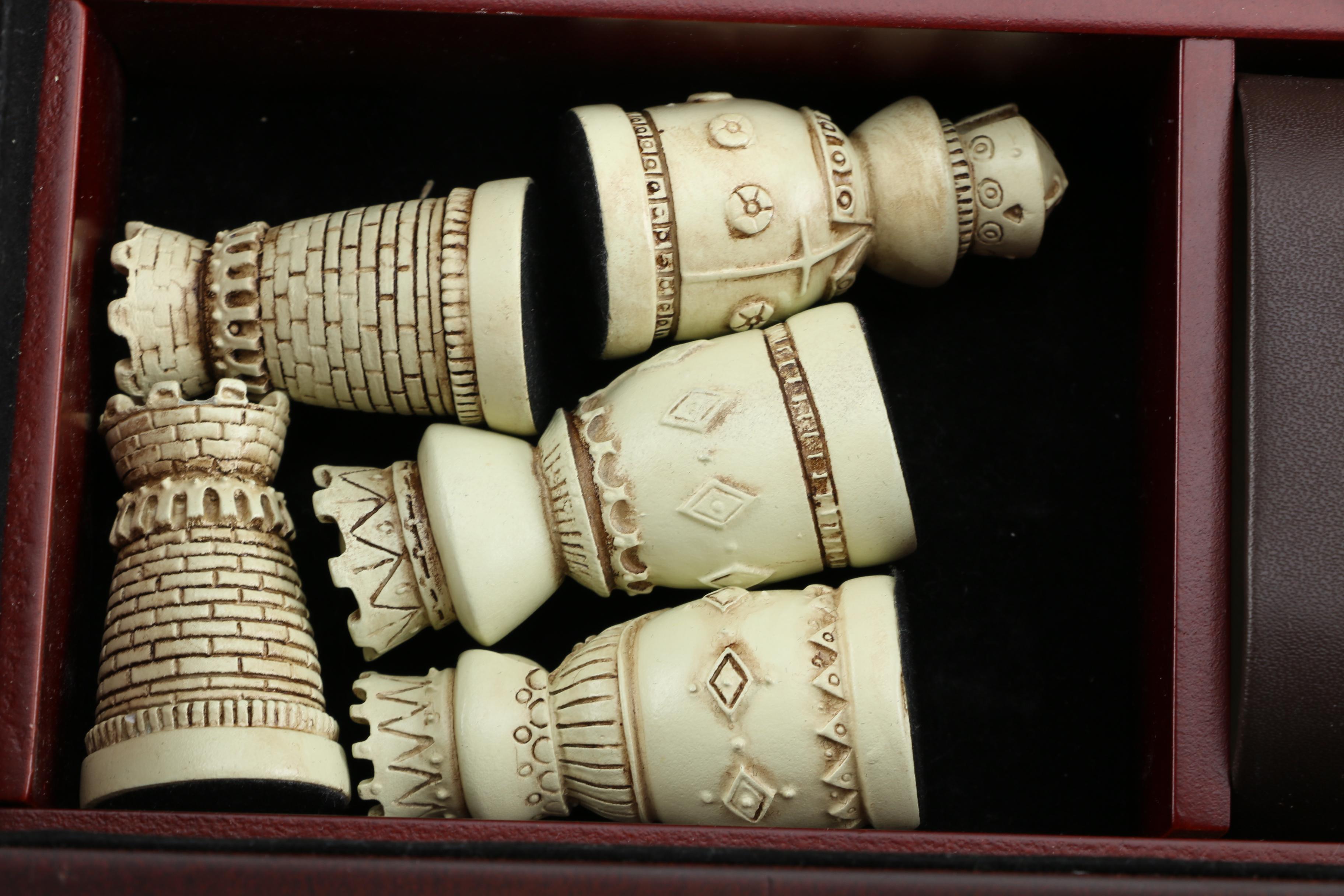 Chinese Checkers Wooden Game Cabinet with Pieces