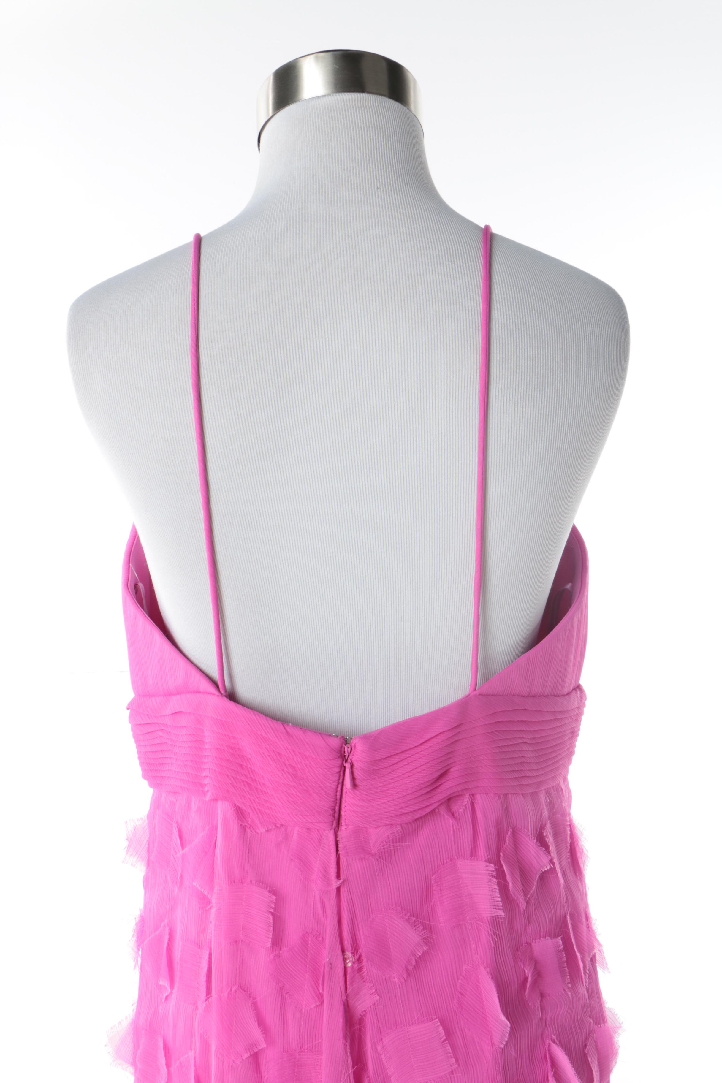 Alex & Eve Sleeveless Evening Gown in Peony Pink