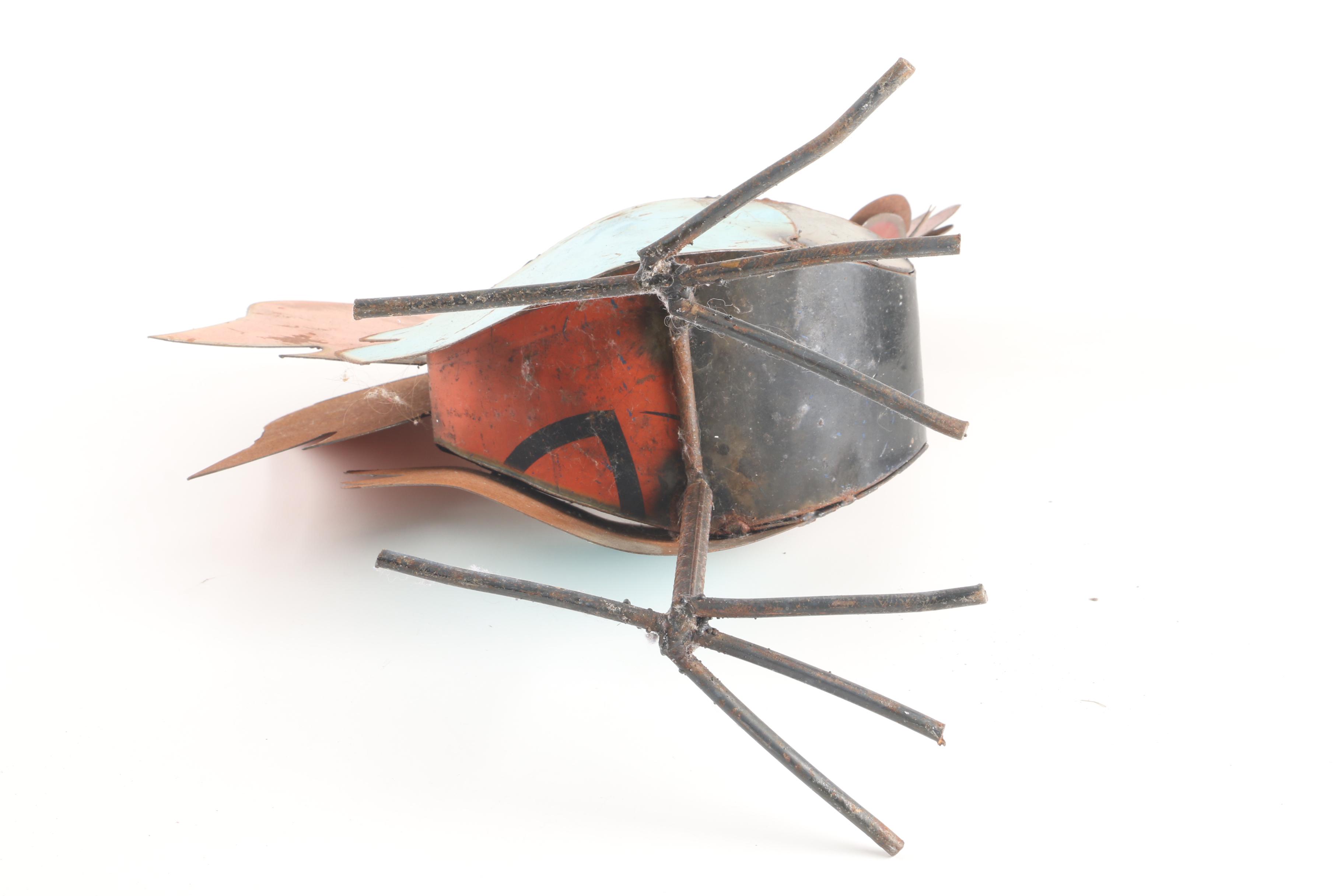 Metal Rooster Garden Sculptures