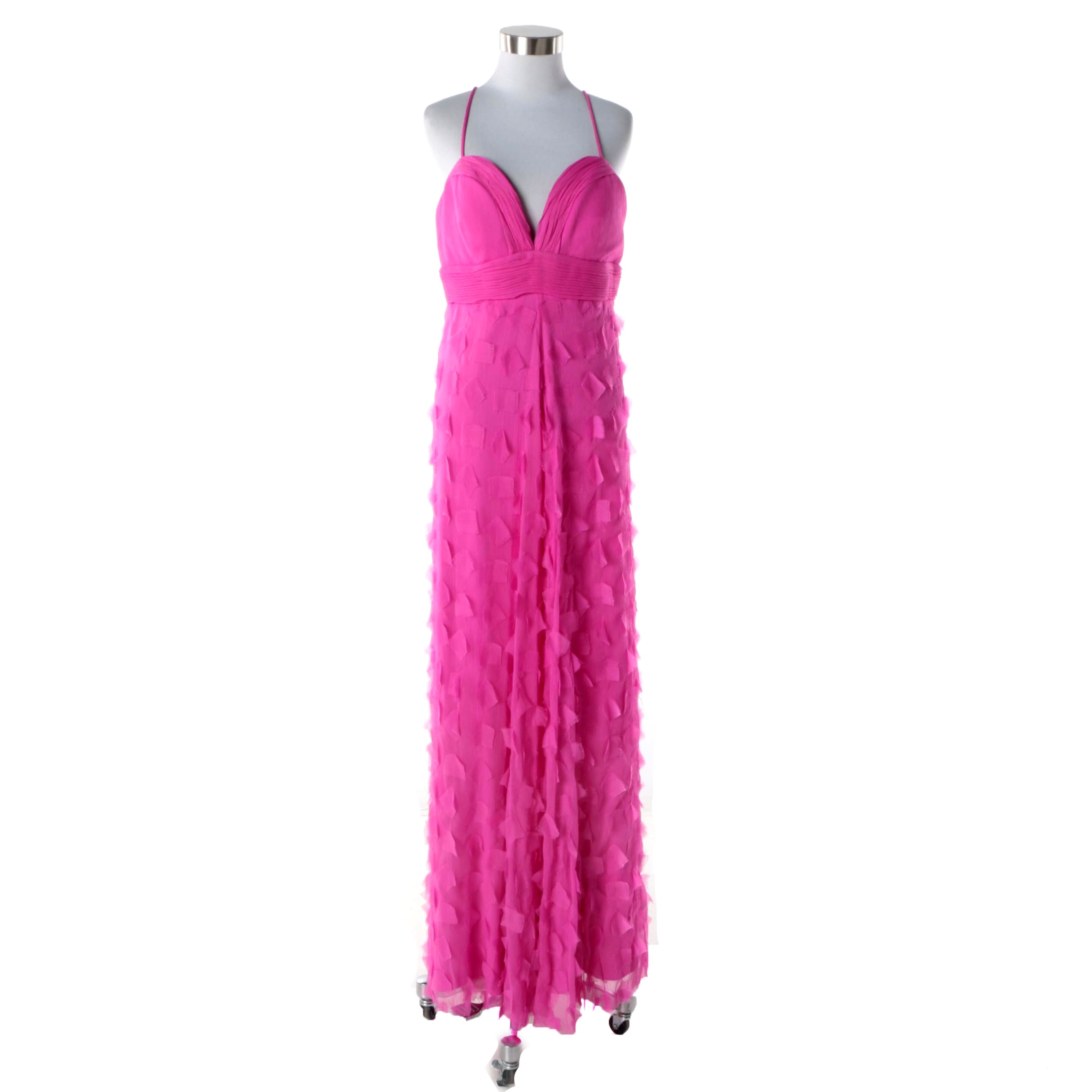Alex & Eve Sleeveless Evening Gown in Peony Pink