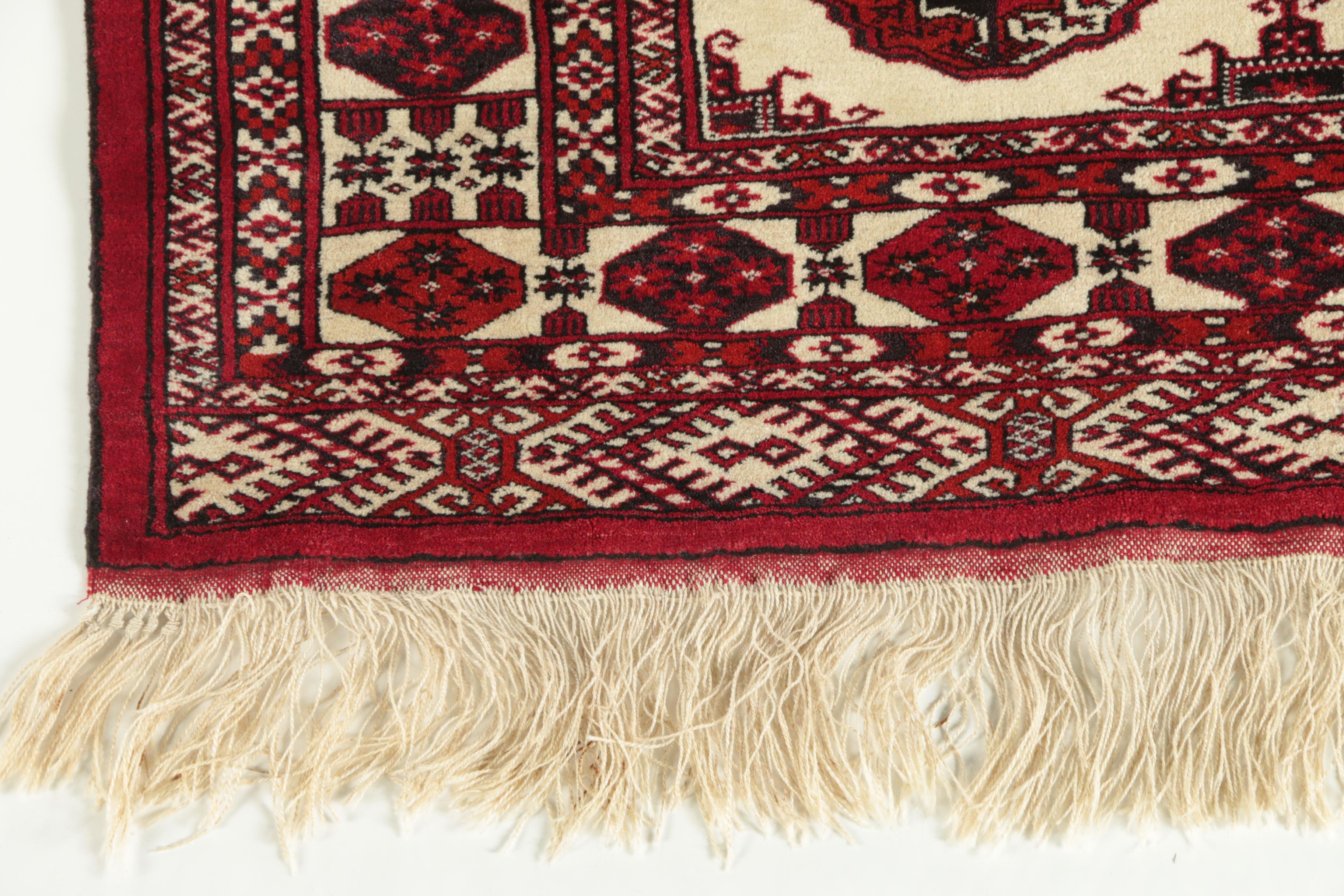 Hand-Knotted Tekke Bohkara  Area Rug