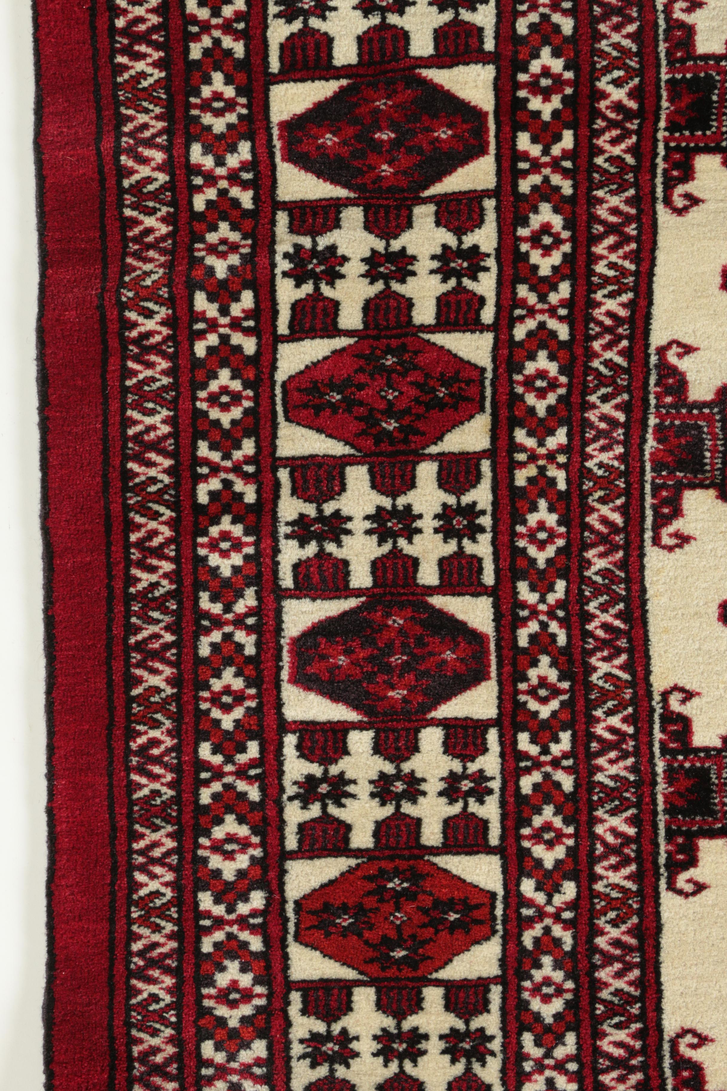 Hand-Knotted Tekke Bohkara  Area Rug