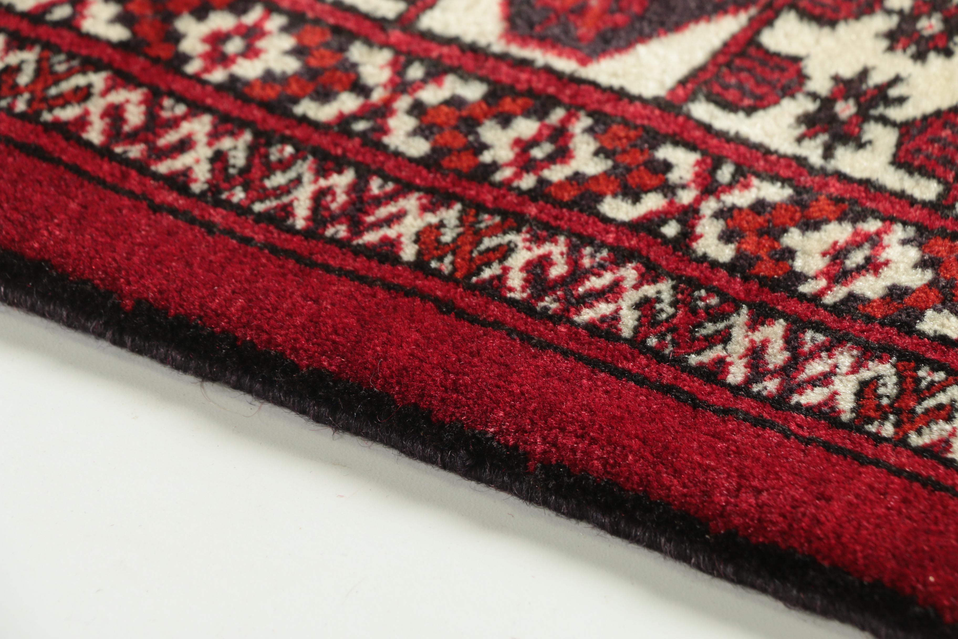 Hand-Knotted Tekke Bohkara  Area Rug