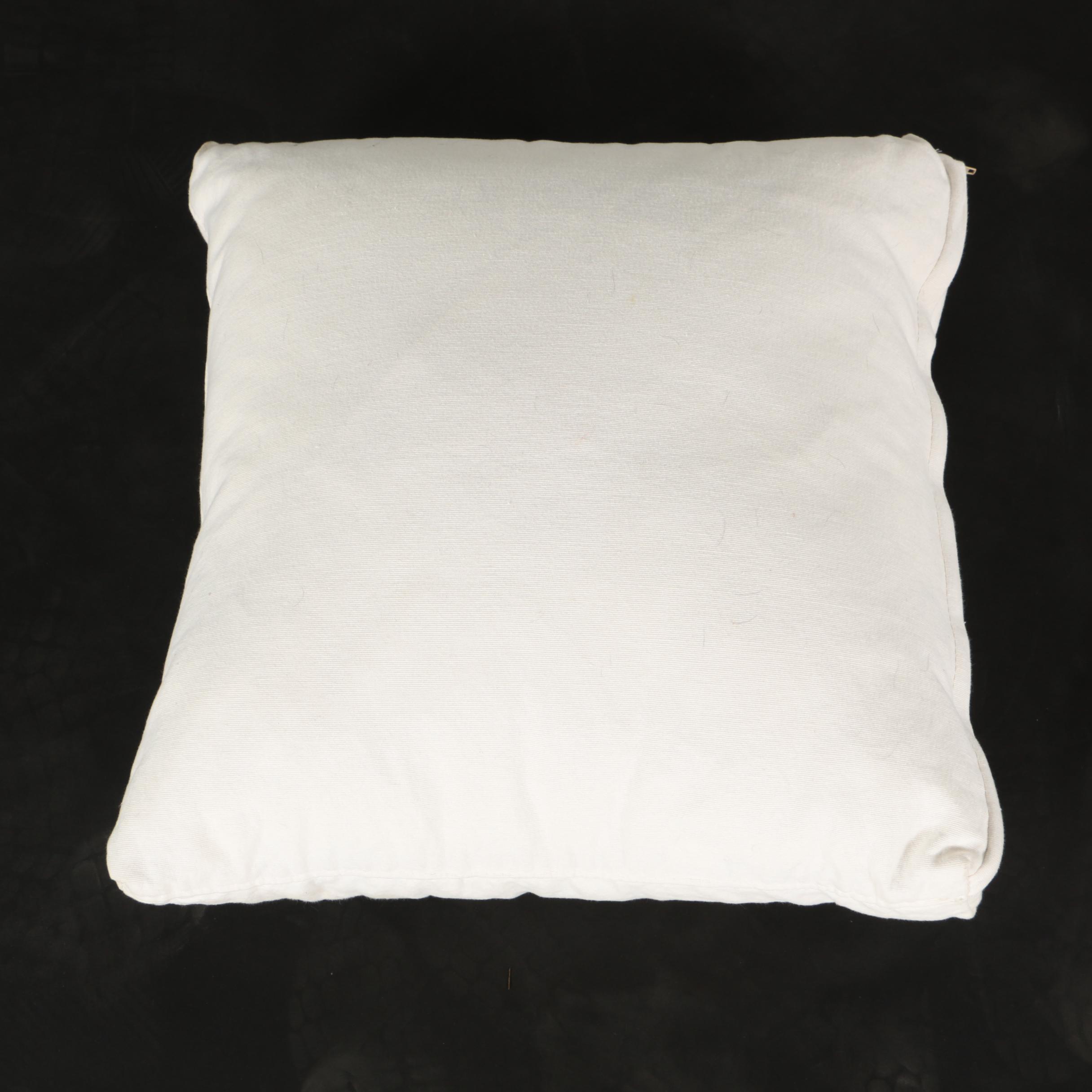 Off White Accent Pillows with Zippered Covers EBTH