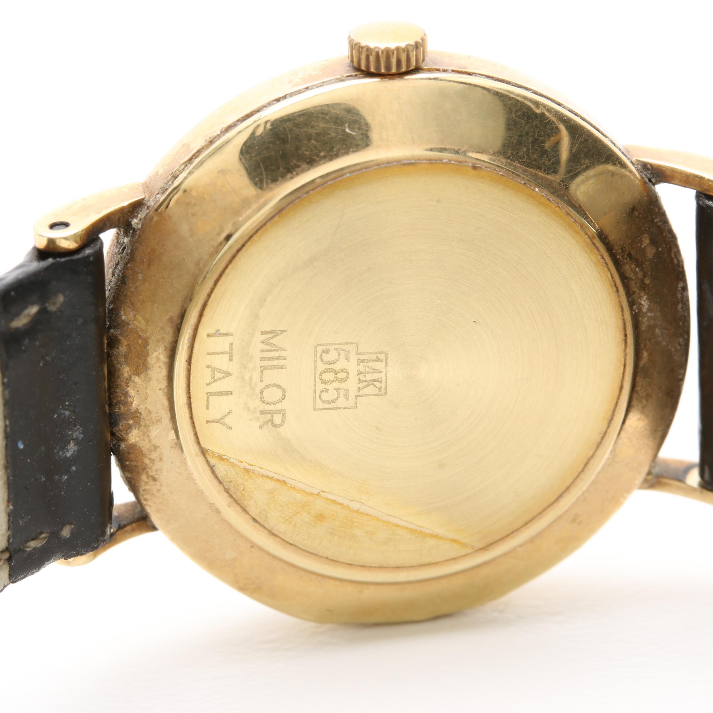 Vicence Milor 14K Yellow Gold Watch