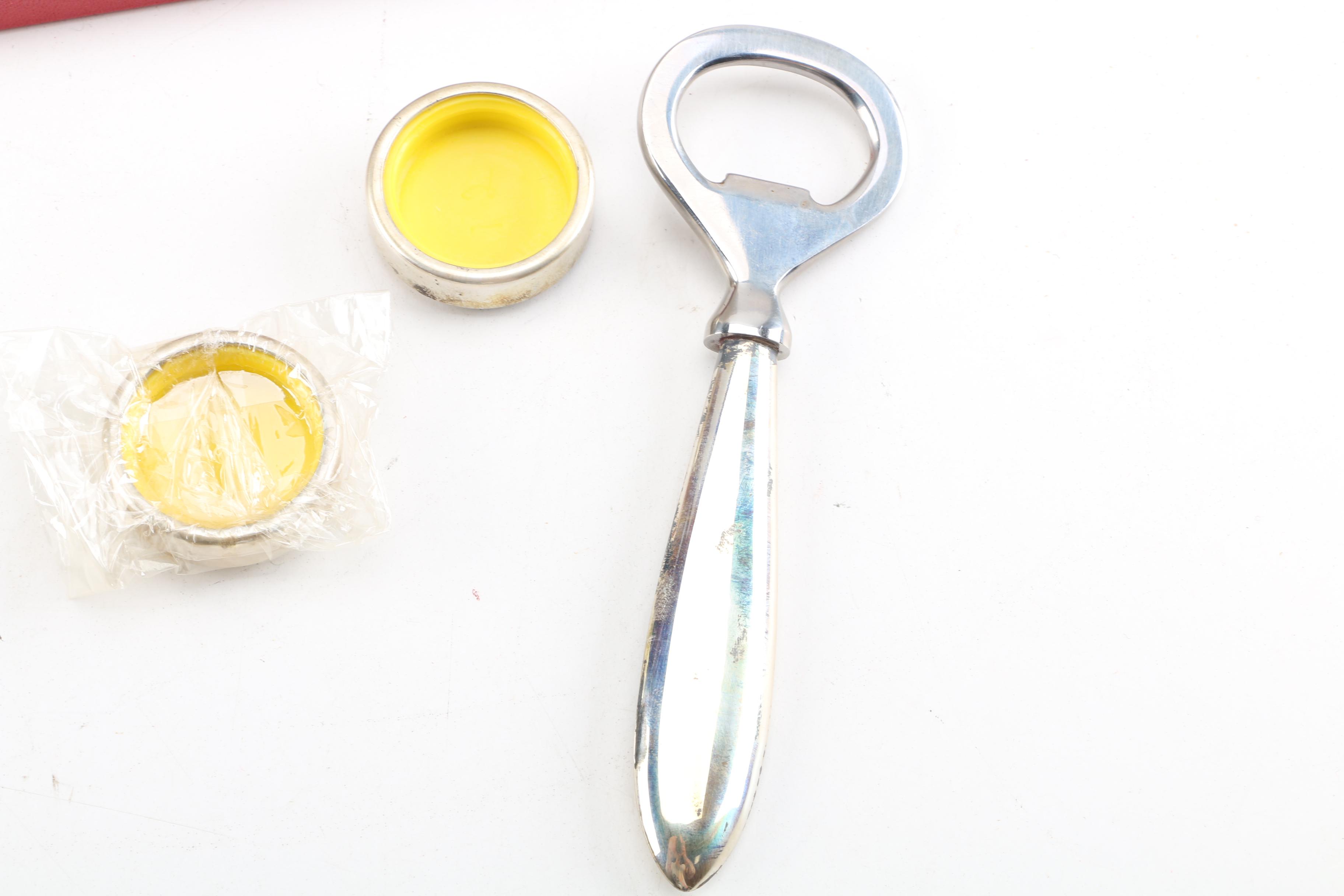 Cartier Sterling Bottle Opener Set for Perrier