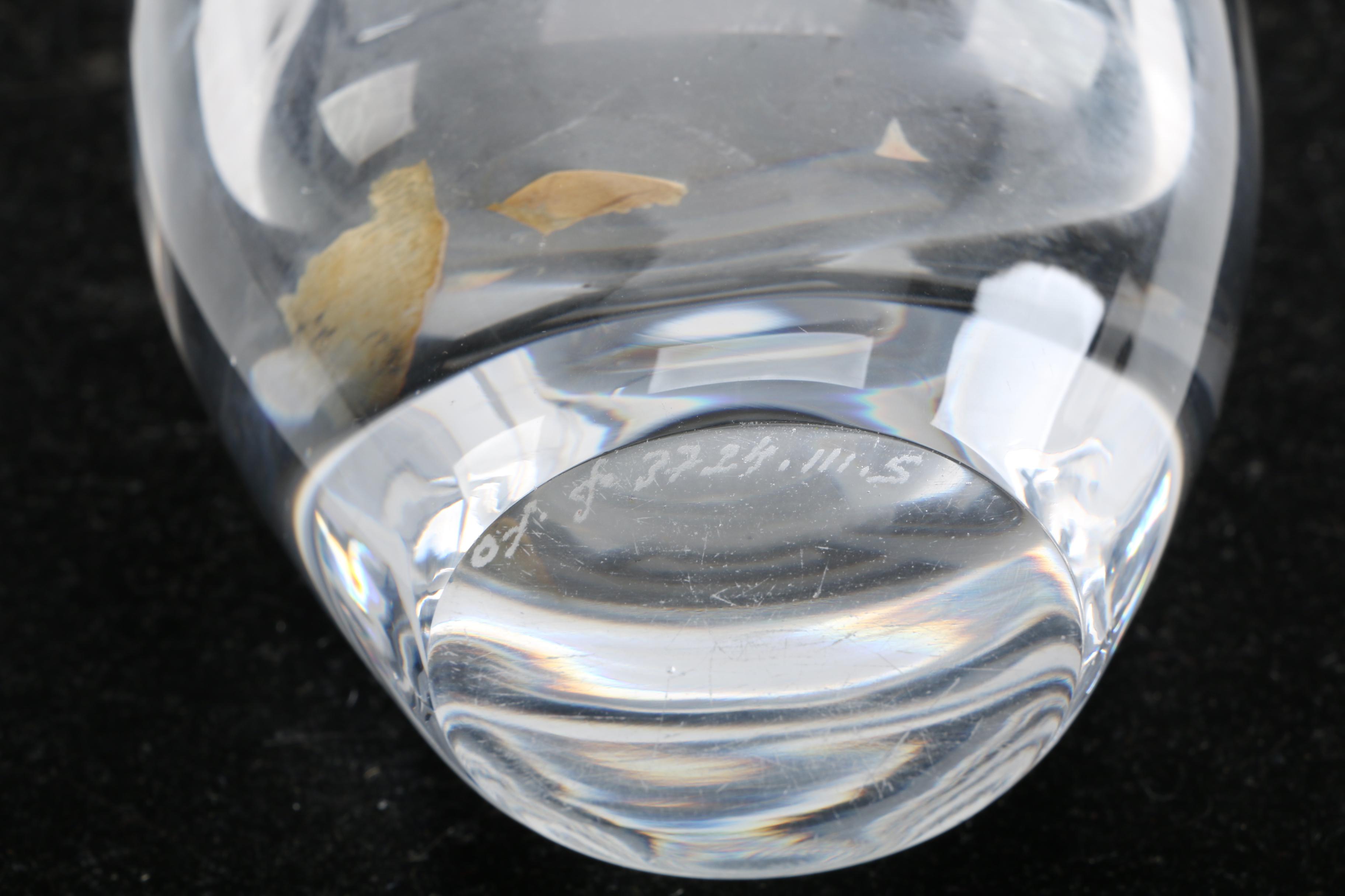 Vintage Orrefors Crystal Vase "Wish to the Moon" by Edvin Öhrström