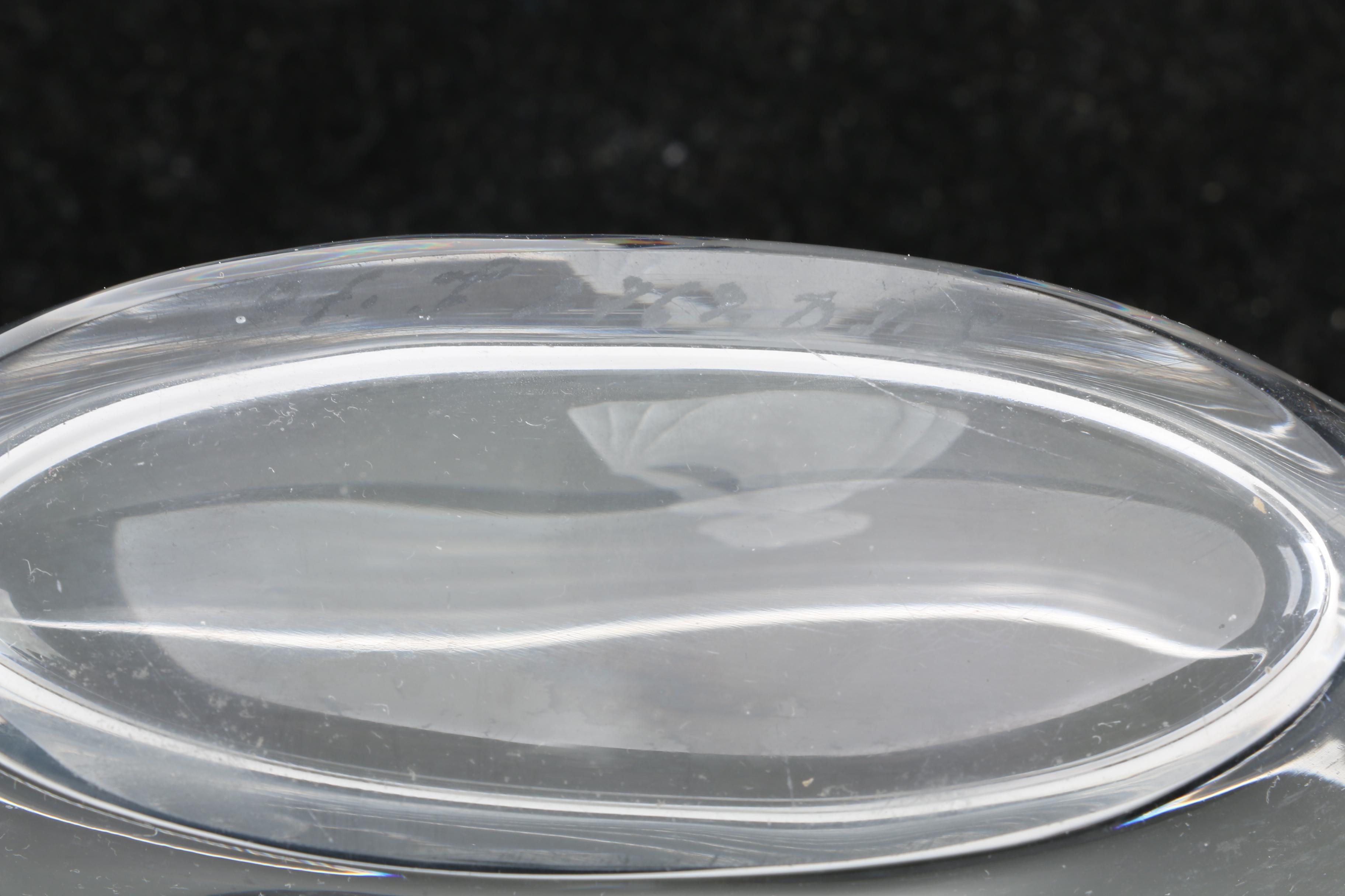 Vintage Orrefors Crystal Vase "Wish to the Moon" by Edvin Öhrström