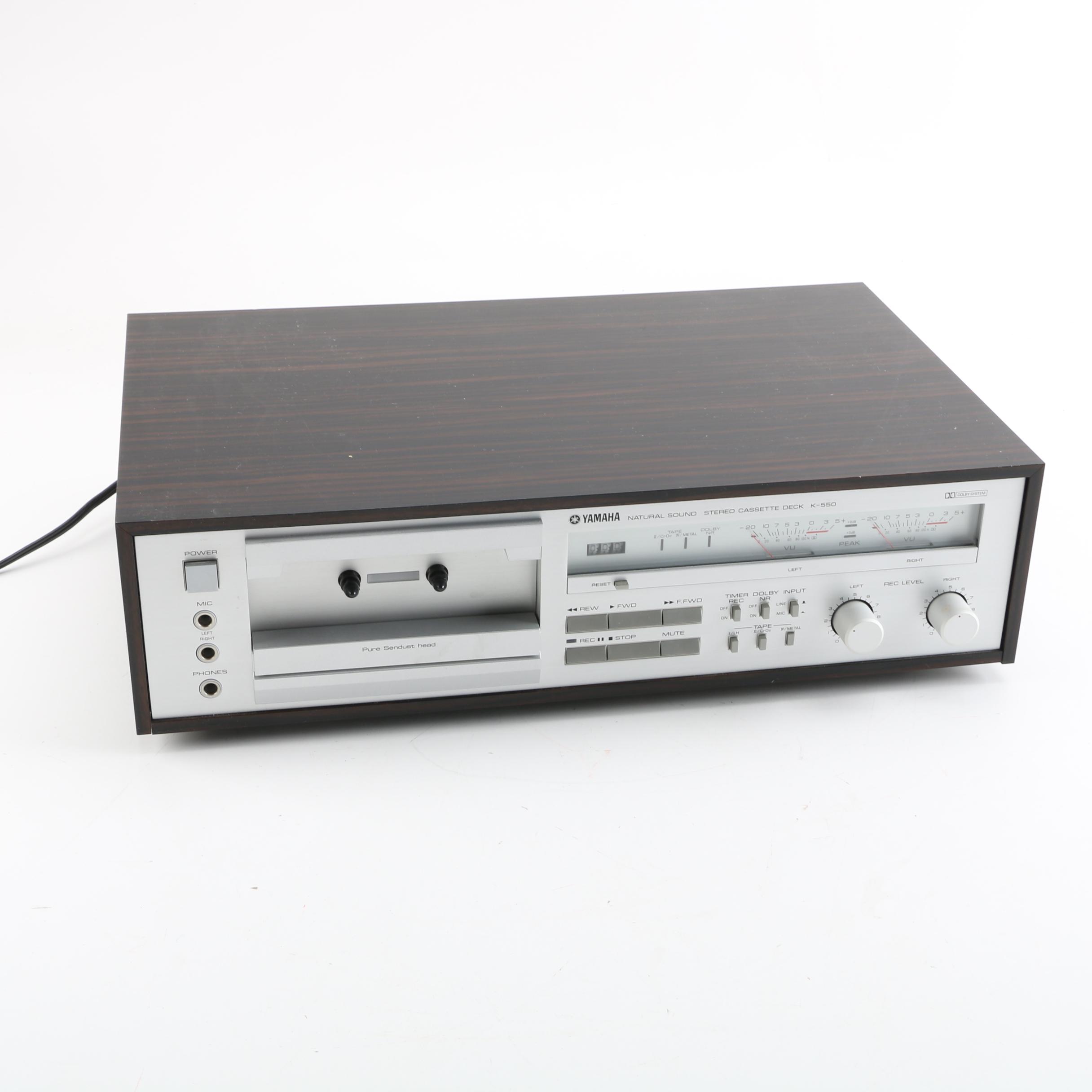 Vintage Yamaha K-550 Natural Sound Stereo Cassette Deck