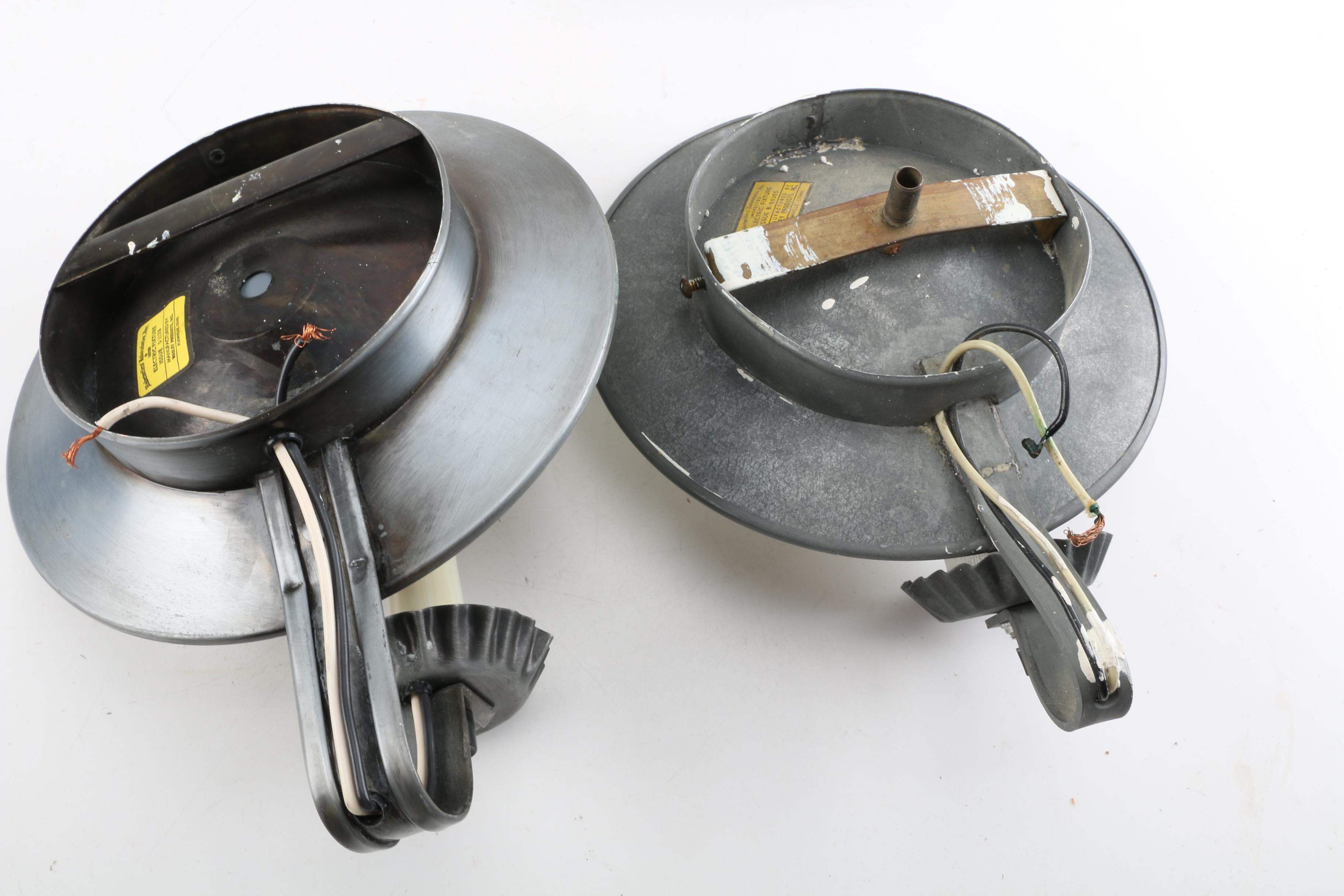 Wasley Products Contemporary Style Mirrored Wall Lamps