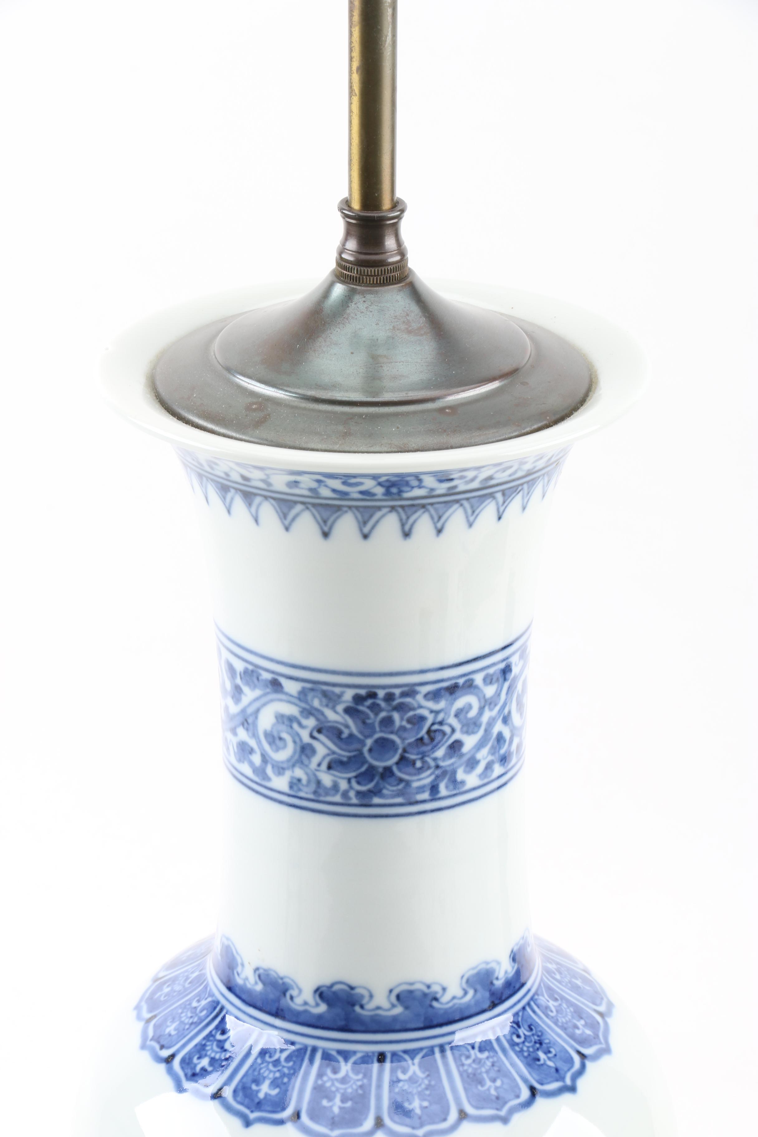 Blue and White Porcelain Vase Lamps