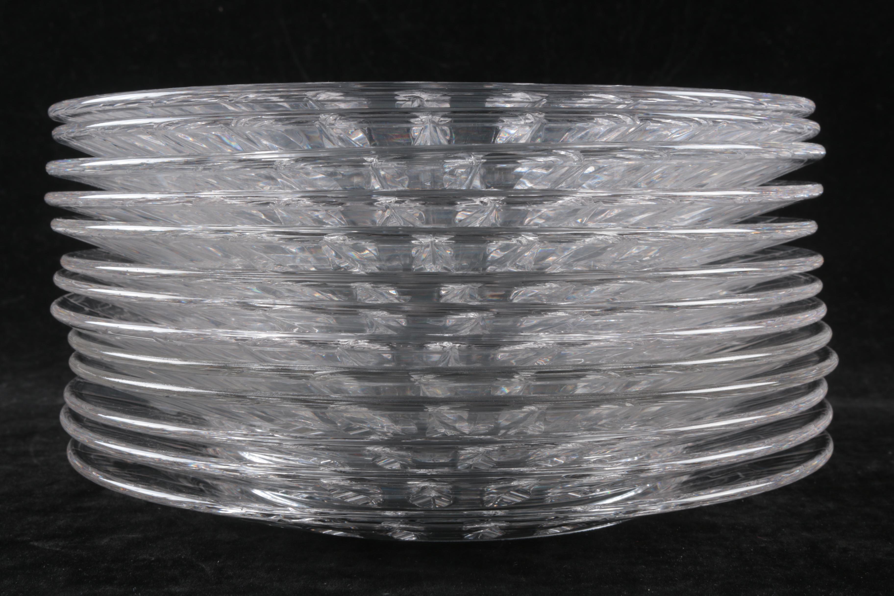 Royal Leerdam"Van Dijck" Dutch Crystal Luncheon Plates