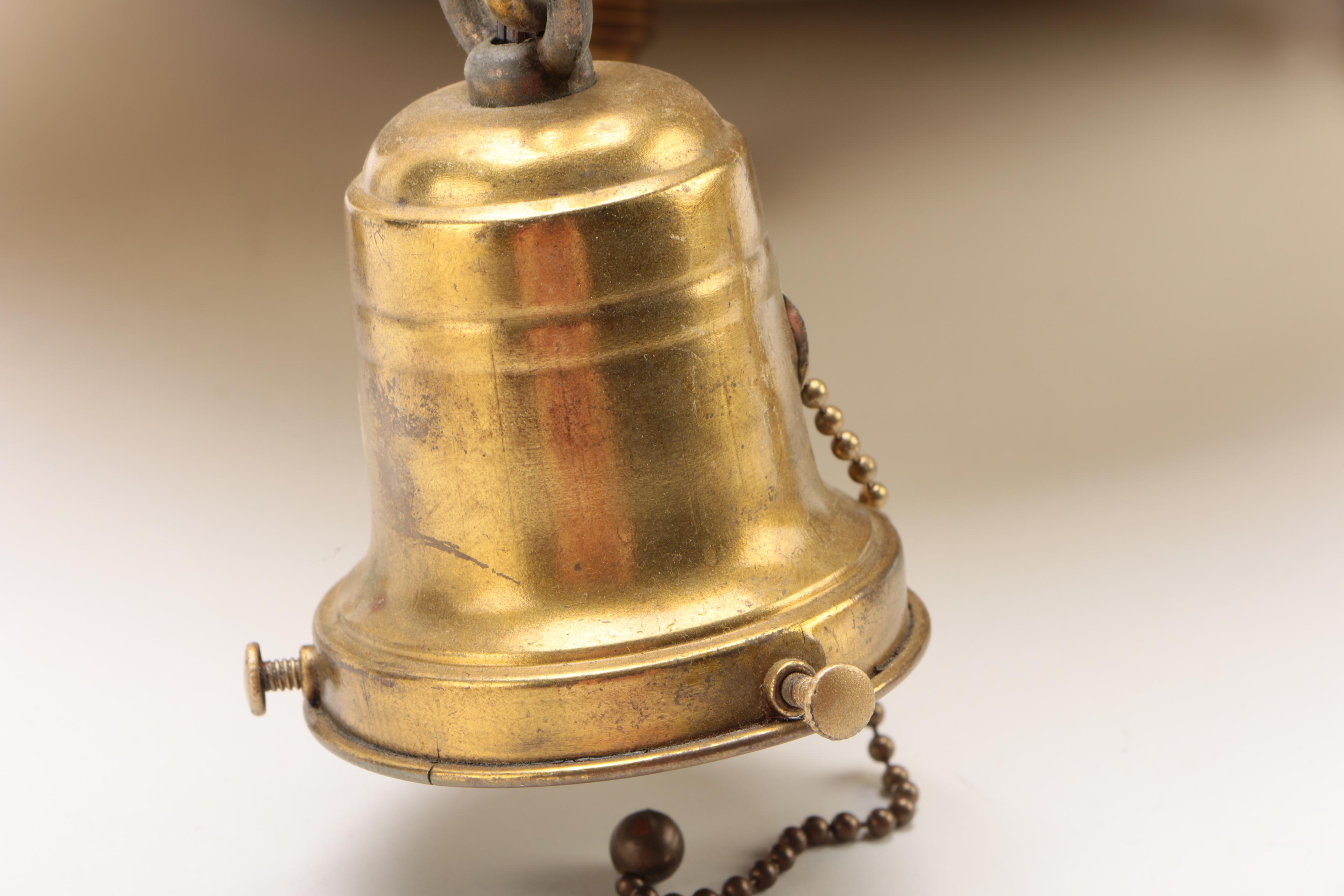 Brass Chandelier with Frosted Glass Shades