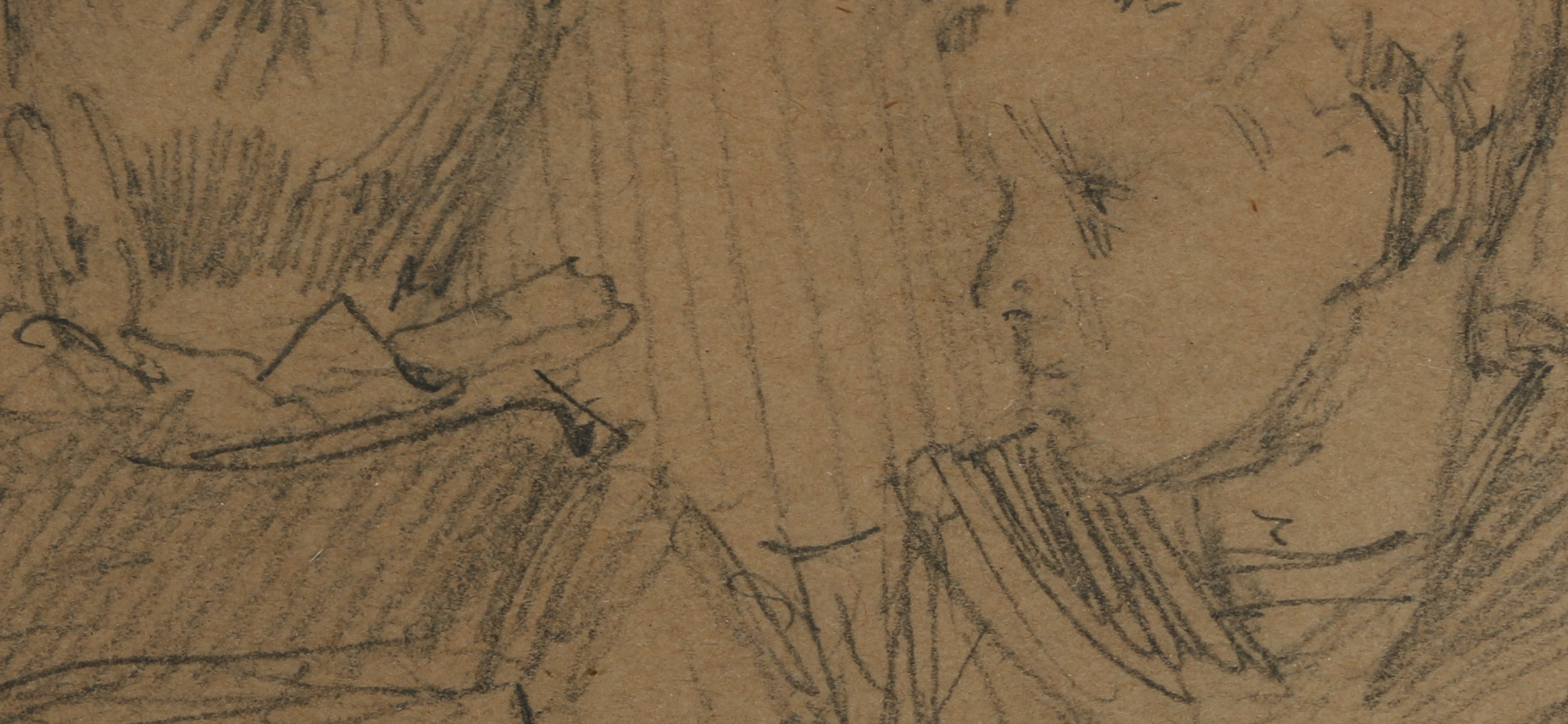 Attributed to Frants Henningsen Graphite Drawing