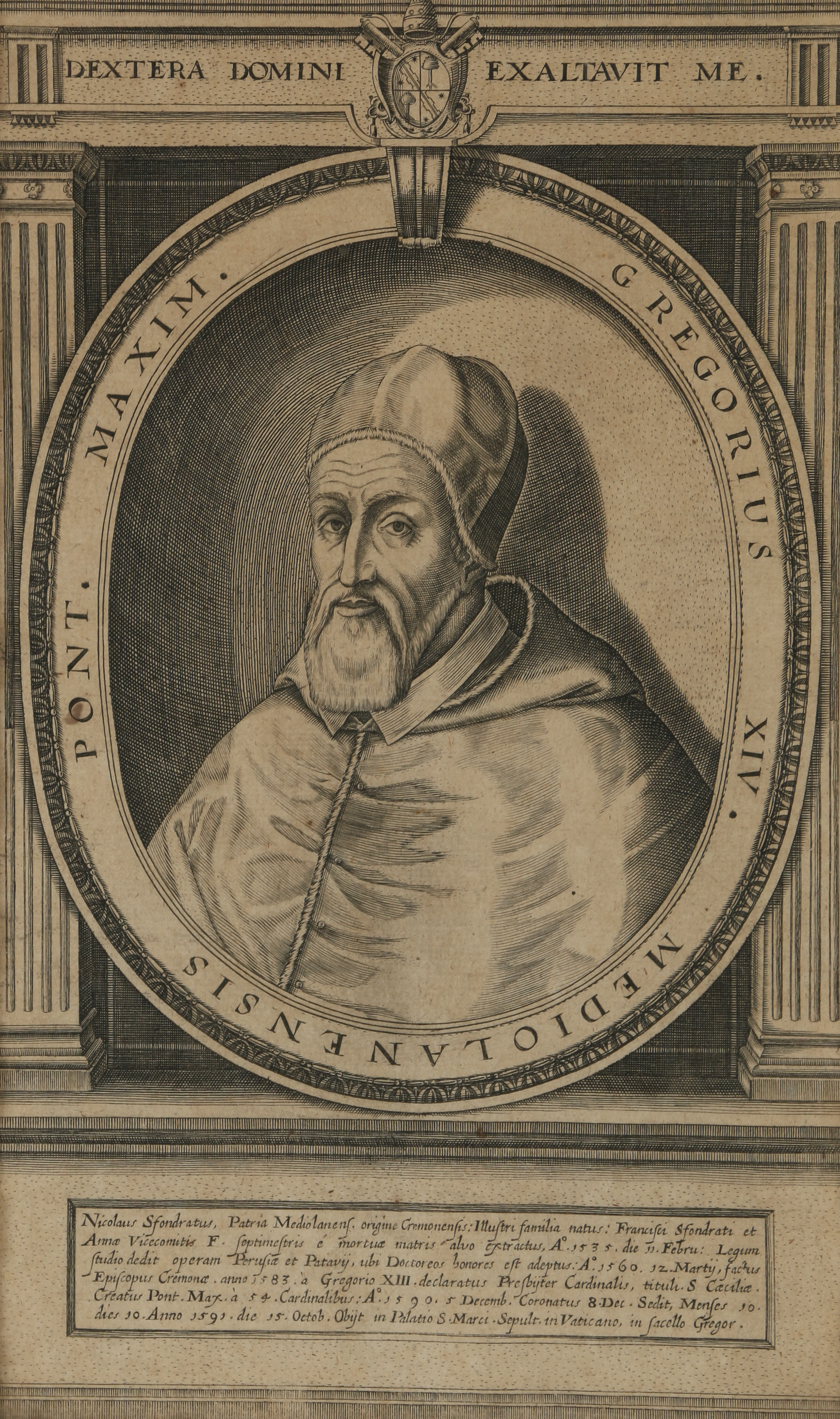 Reproduction Lithograph "Pope Gregory XIV"