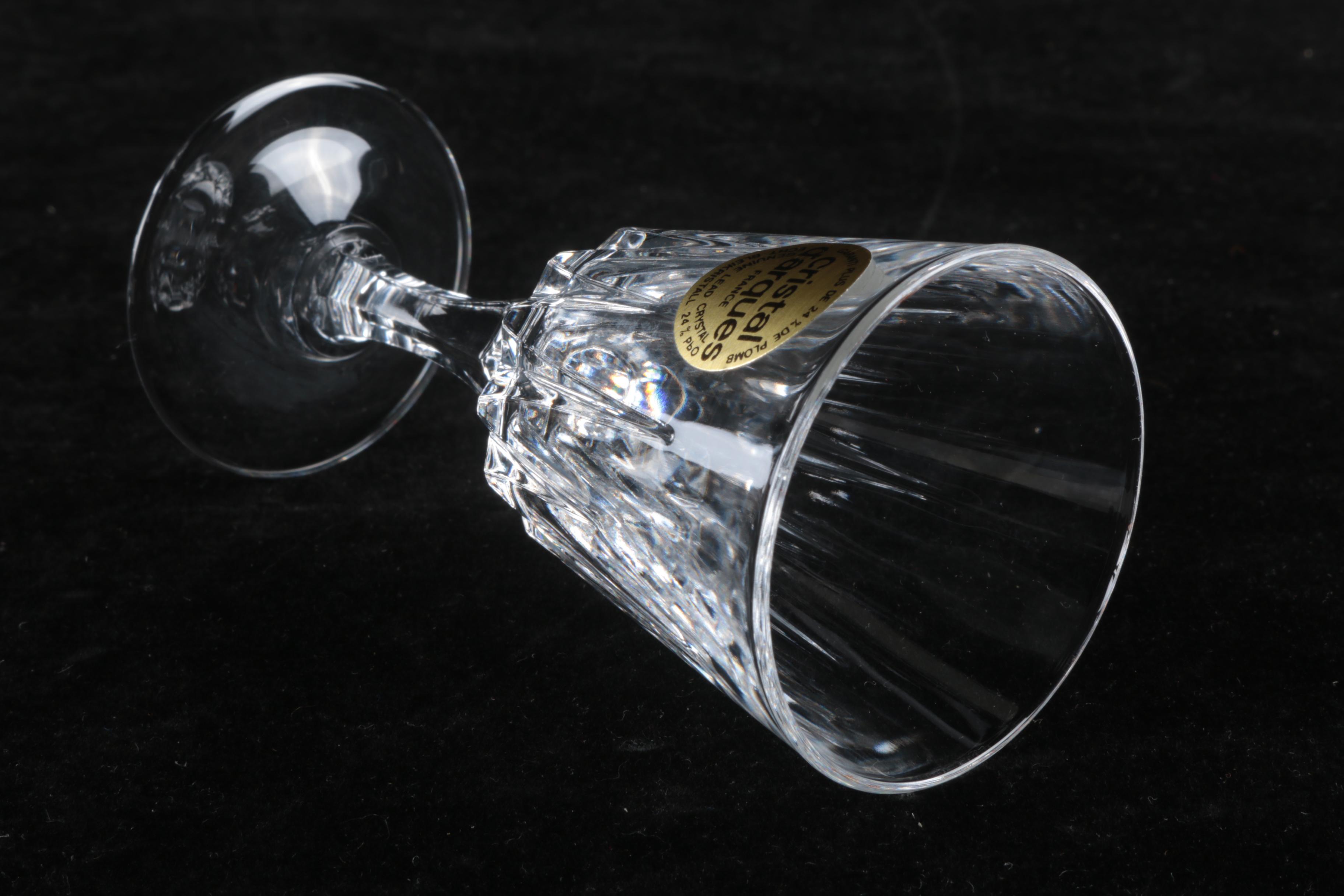 Cristal d'Arques "Versailles" Crystal Cordial Glasses