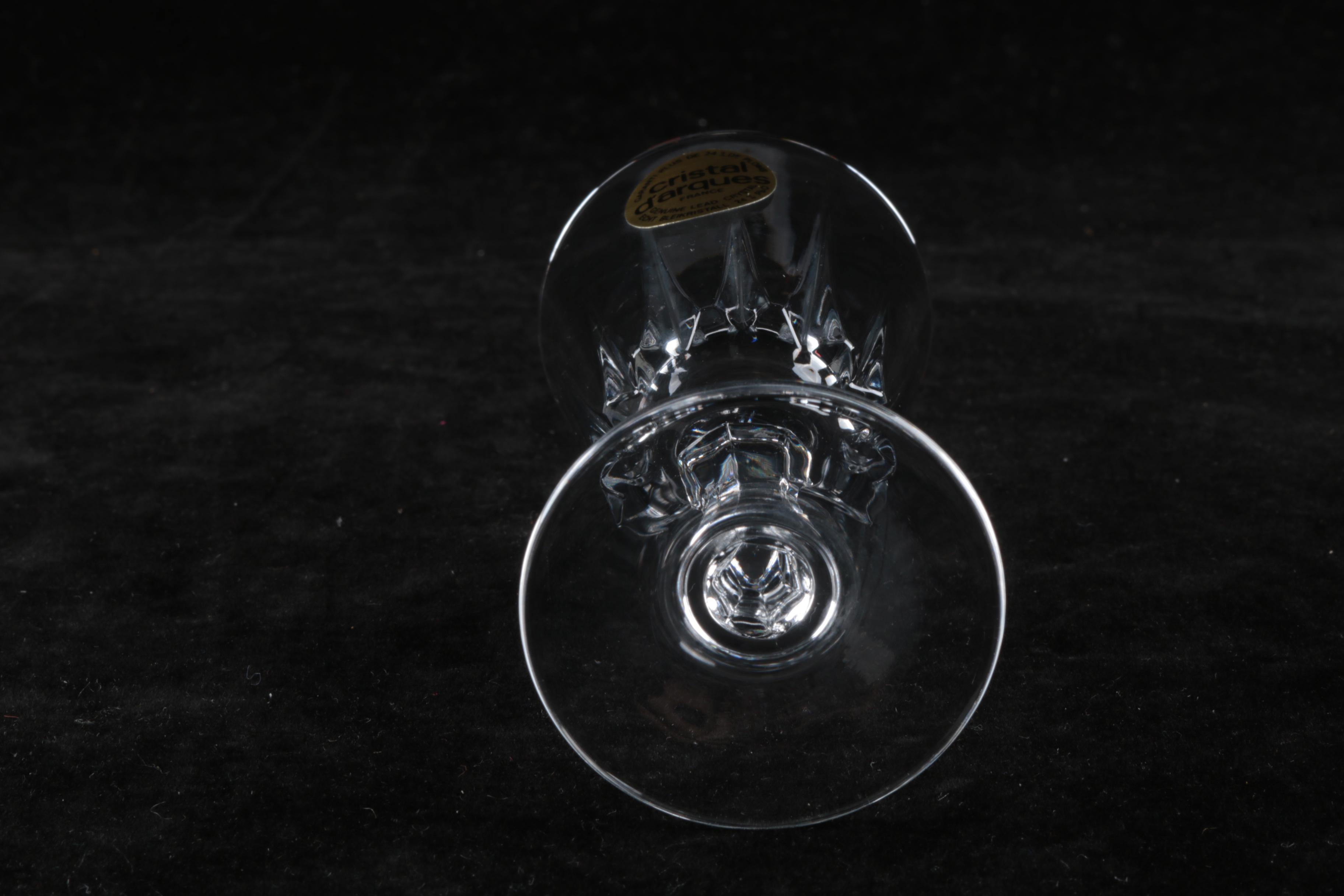 Cristal d'Arques "Versailles" Crystal Cordial Glasses