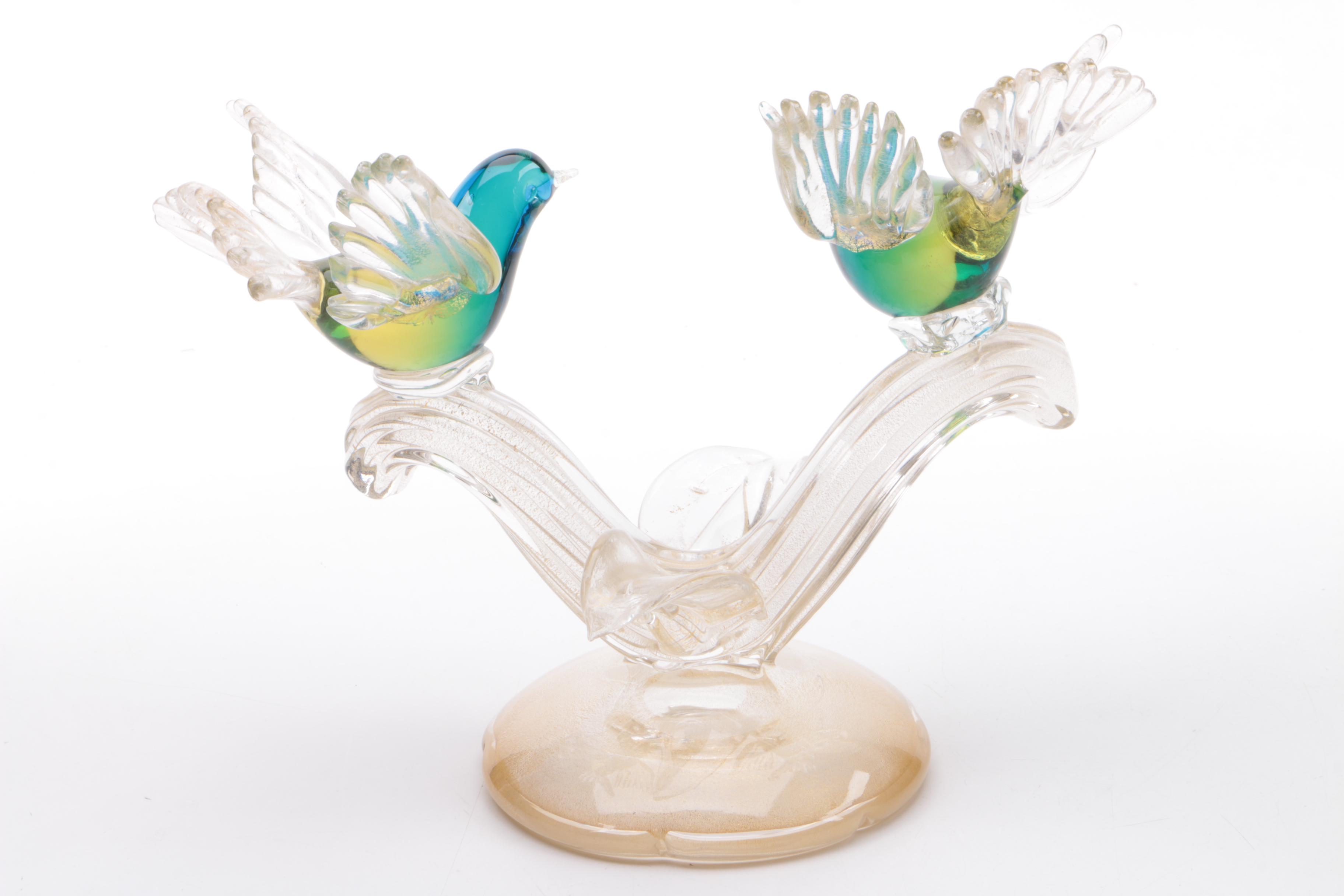 Murano Art Glass Bird Sculpture