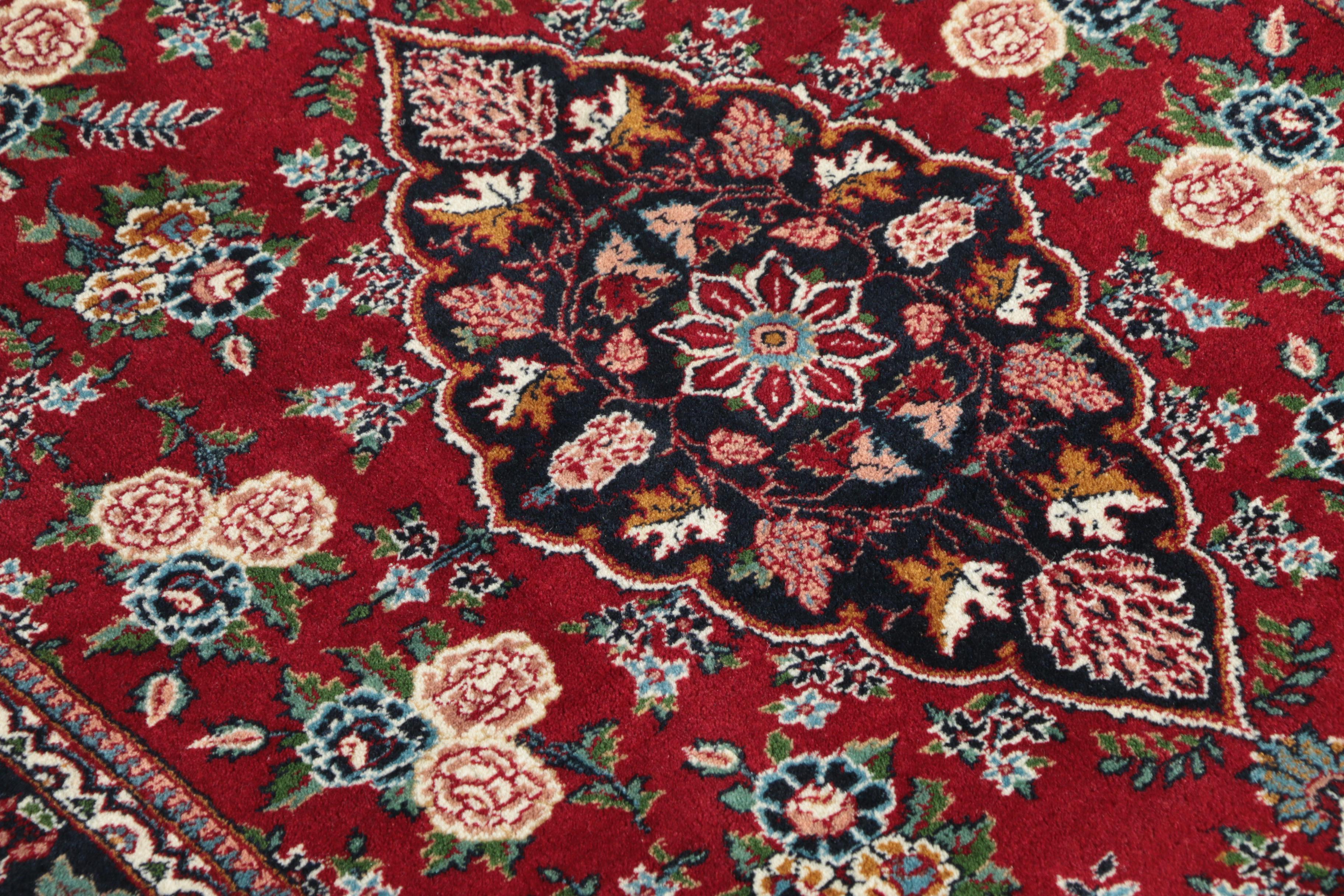 Hand-Knotted Persian Wool Accent Rug