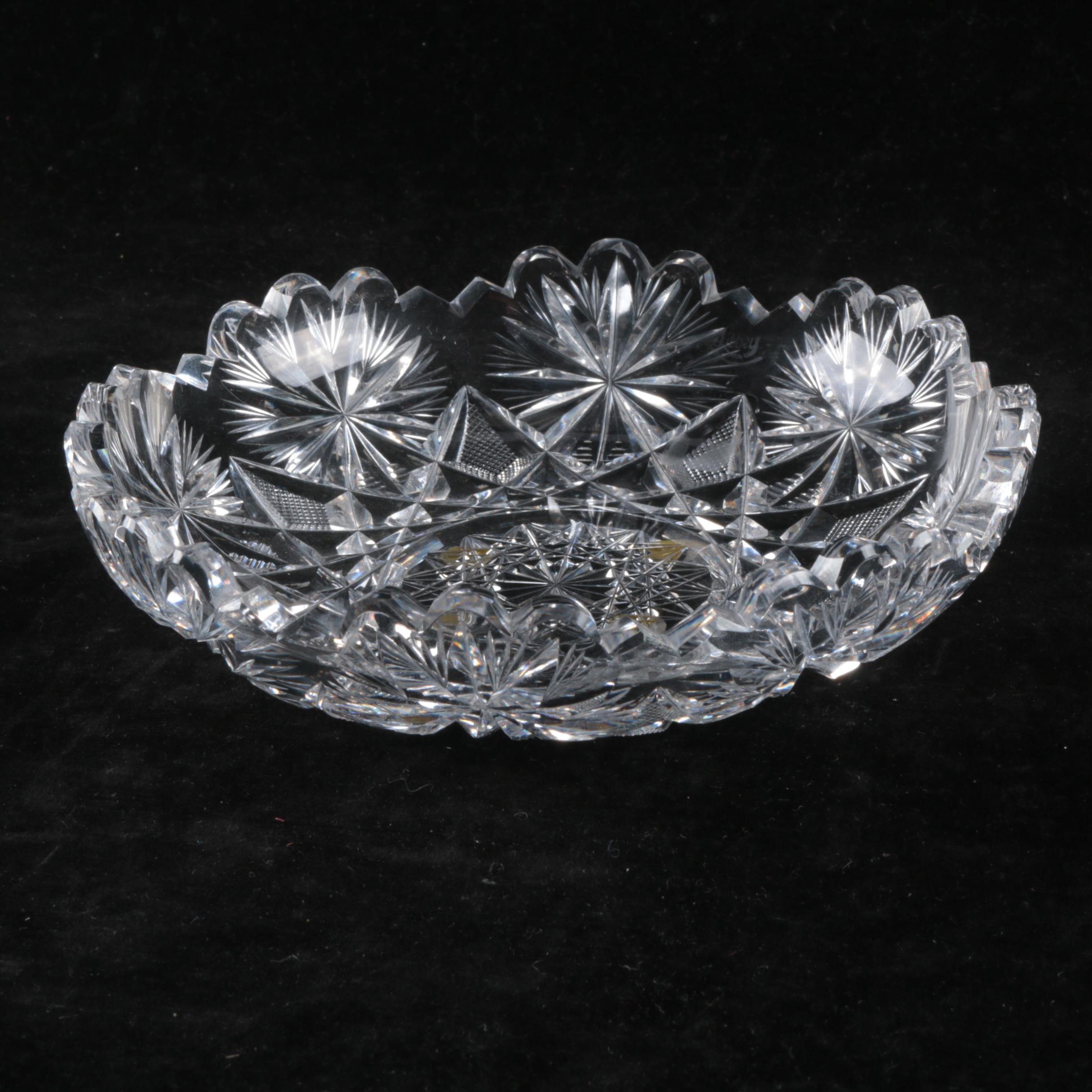 1896-1906 Libbey American Brilliant Period Cut Glass Bowl