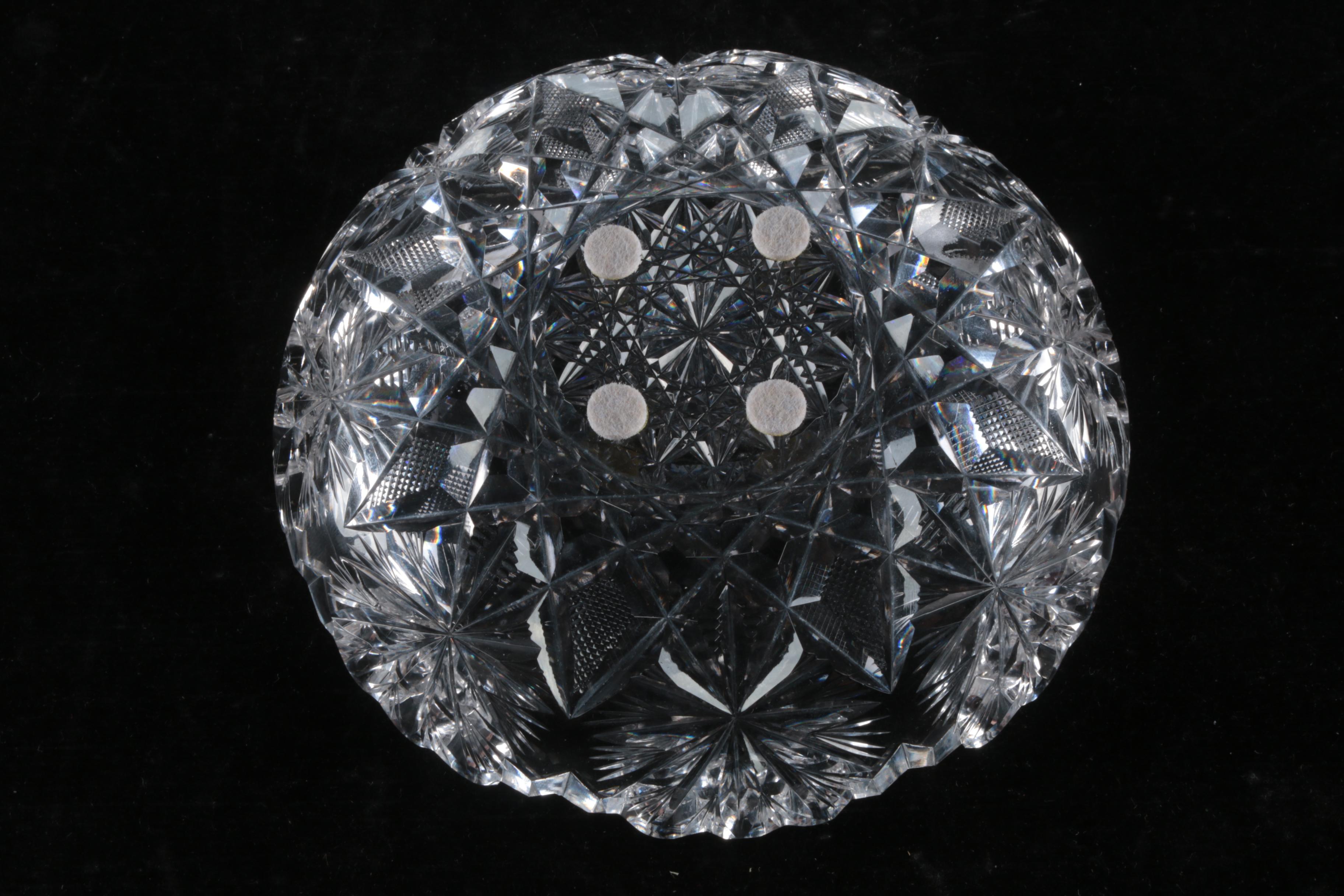 1896-1906 Libbey American Brilliant Period Cut Glass Bowl