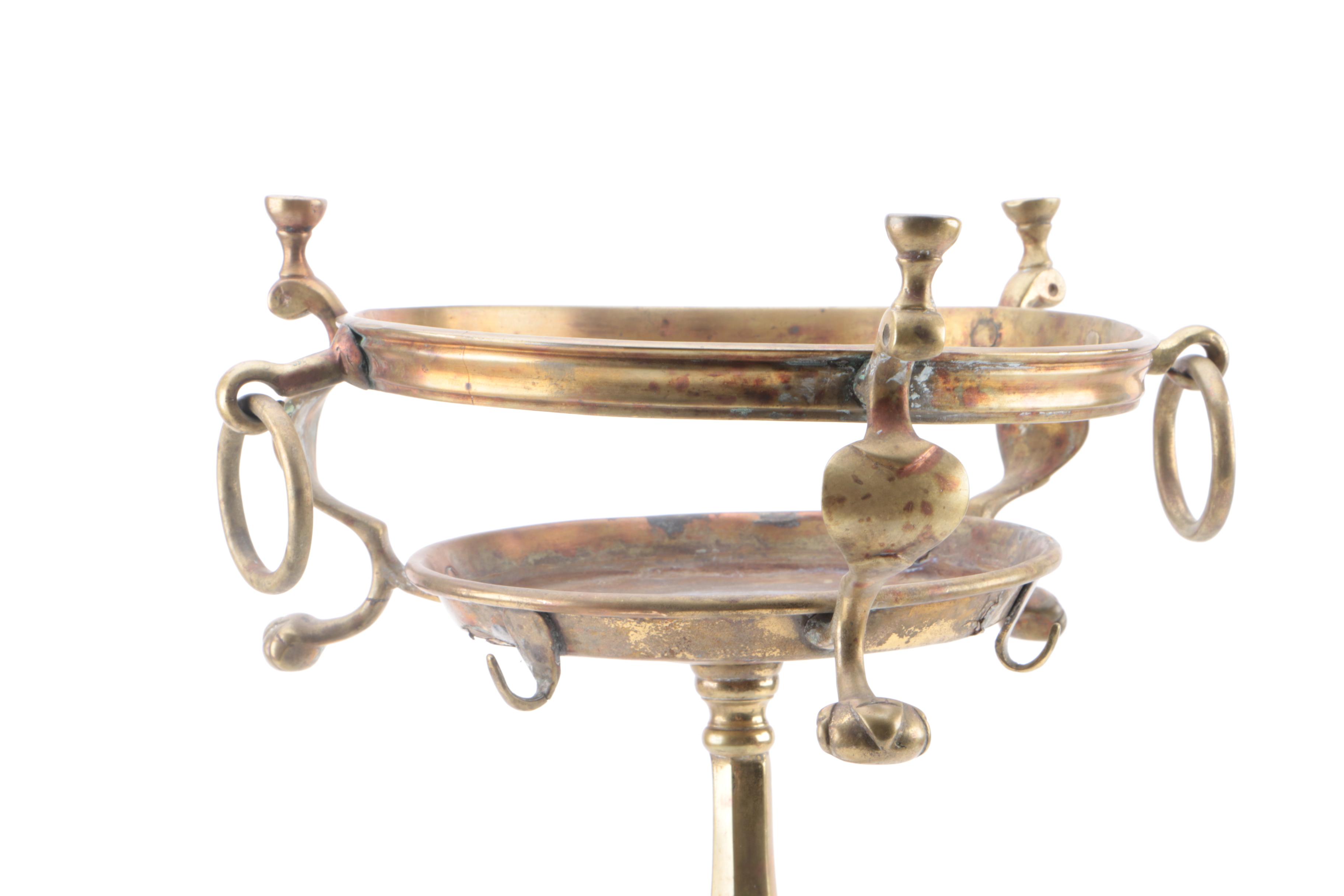 Vintage Brass Pedestal Plant Stand