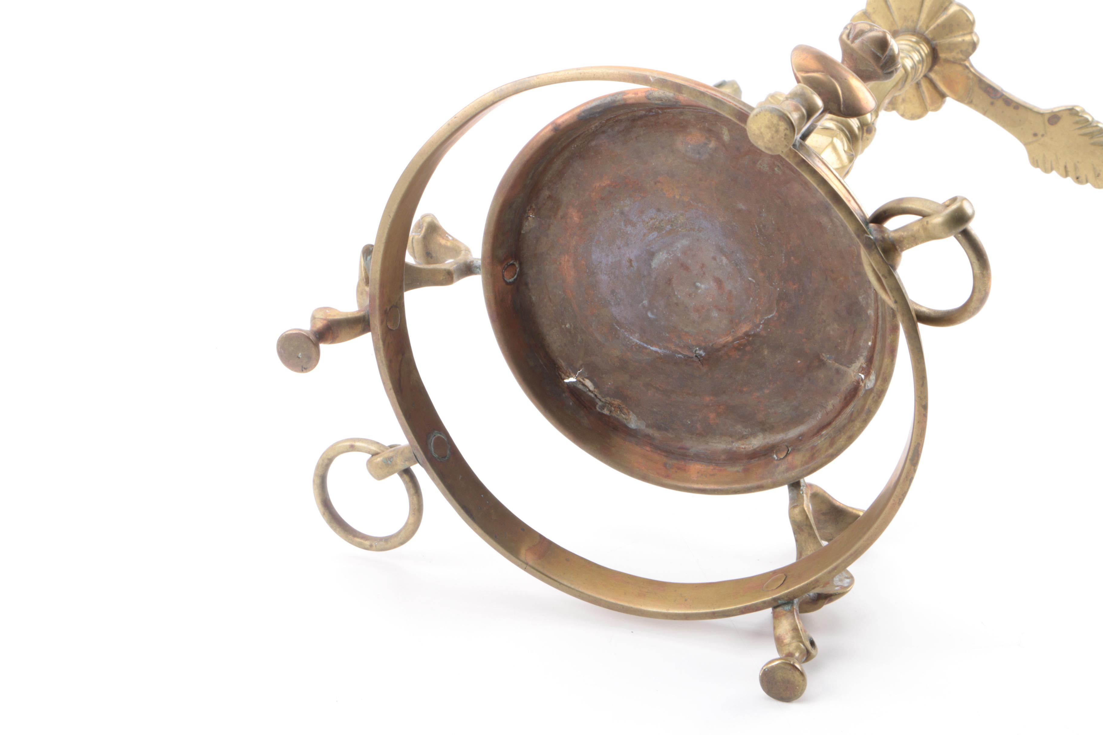 Vintage Brass Pedestal Plant Stand