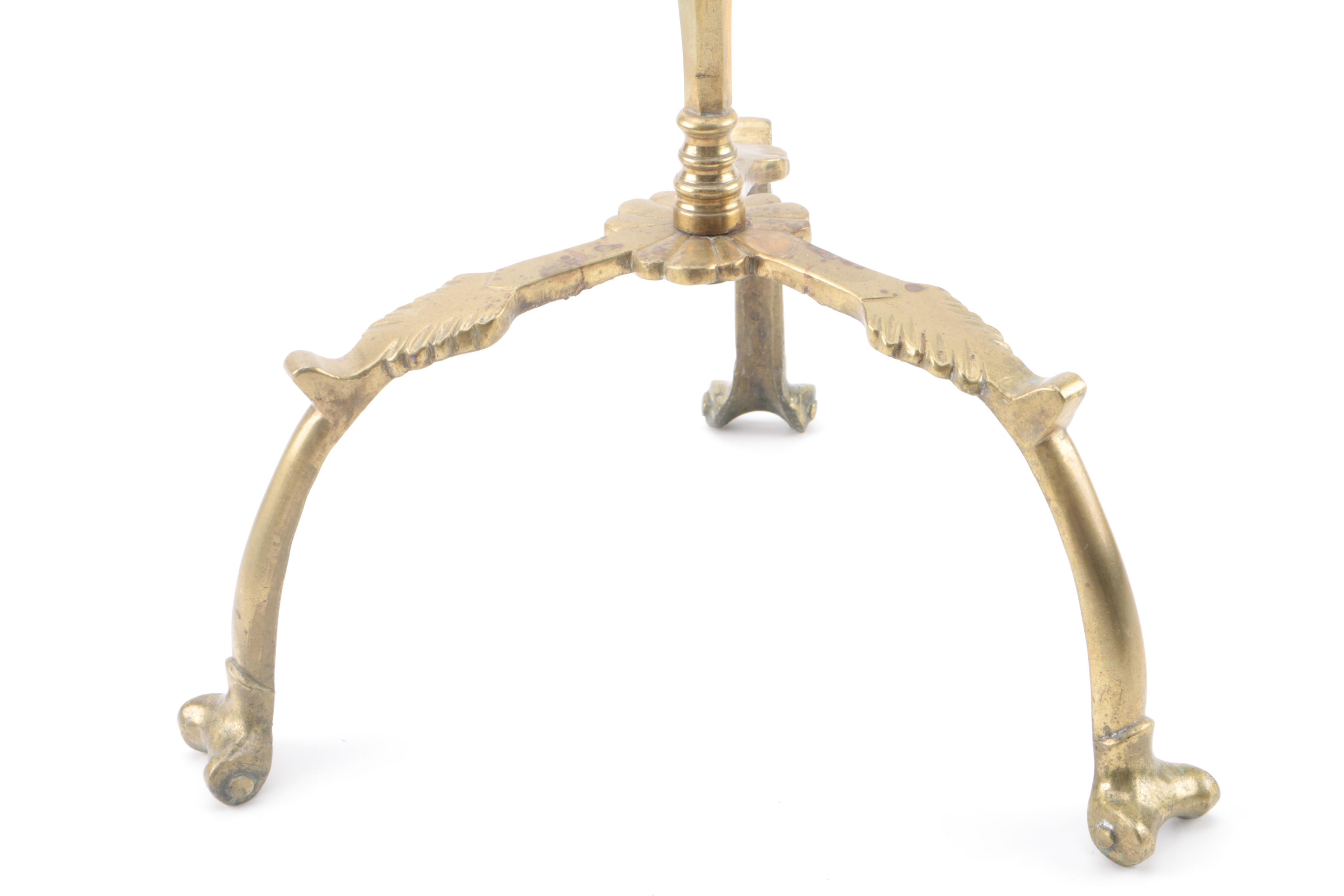 Vintage Brass Pedestal Plant Stand