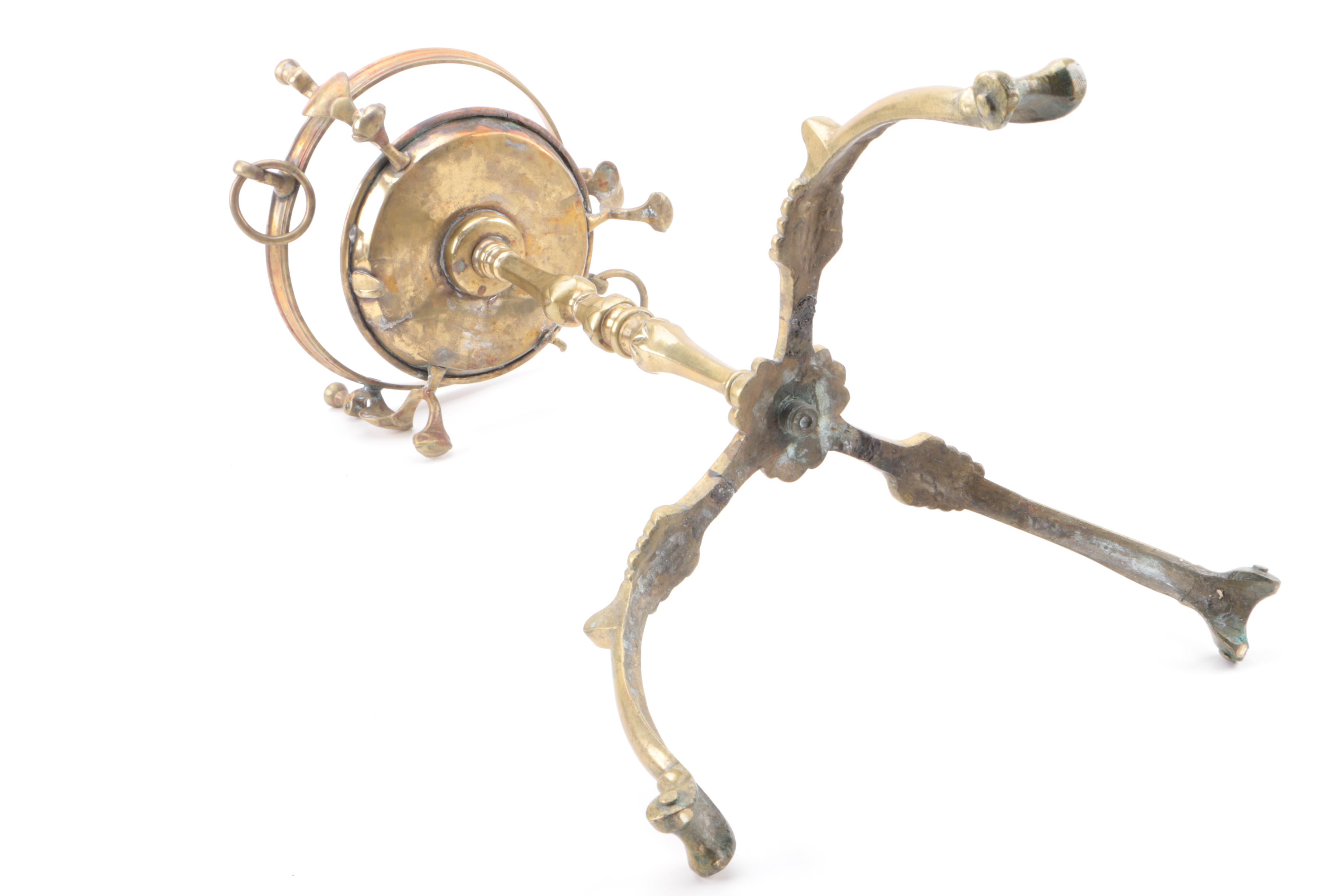 Vintage Brass Pedestal Plant Stand