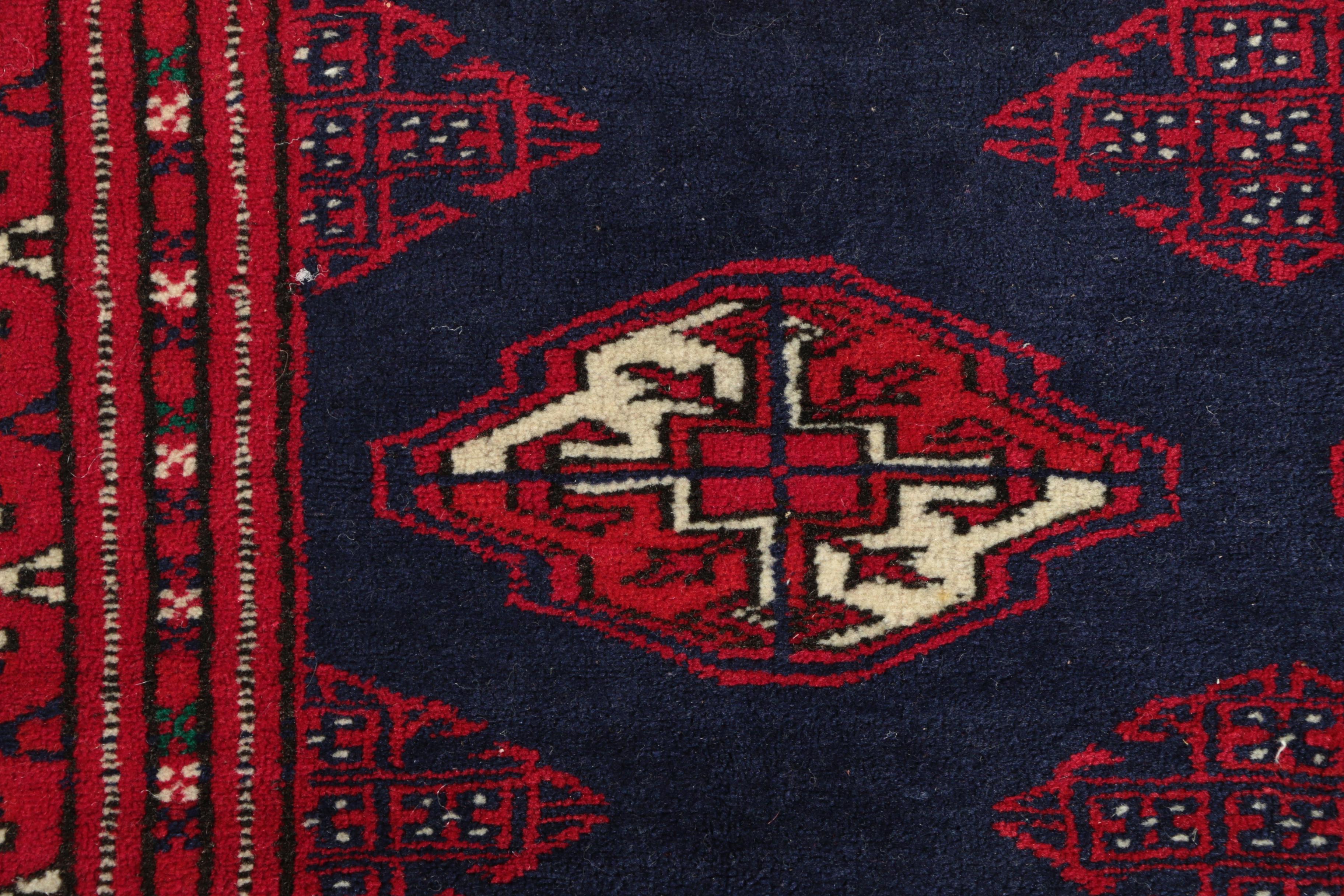 Hand-Knotted Bokhara Wool Accent Rug