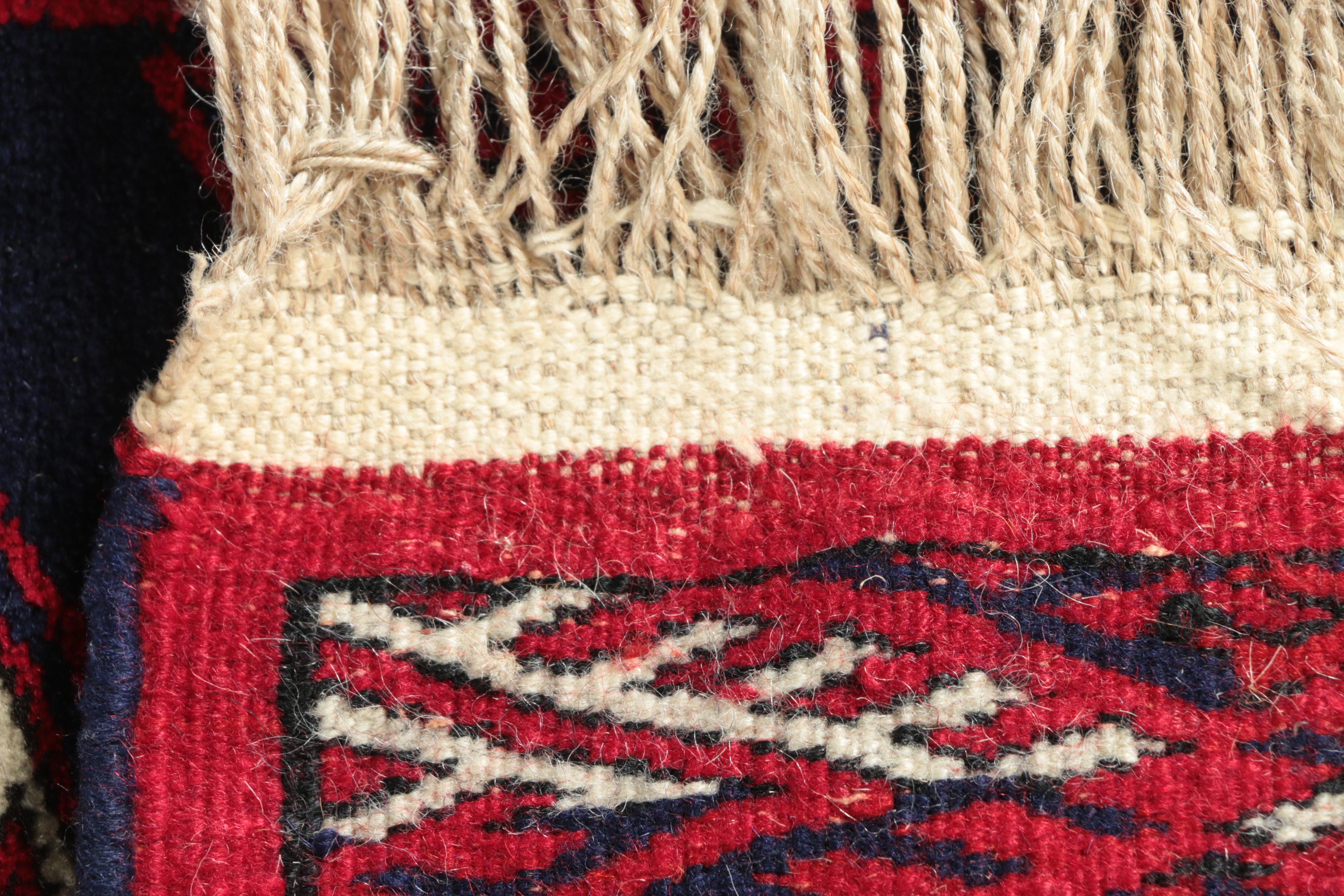 Hand-Knotted Bokhara Wool Accent Rug