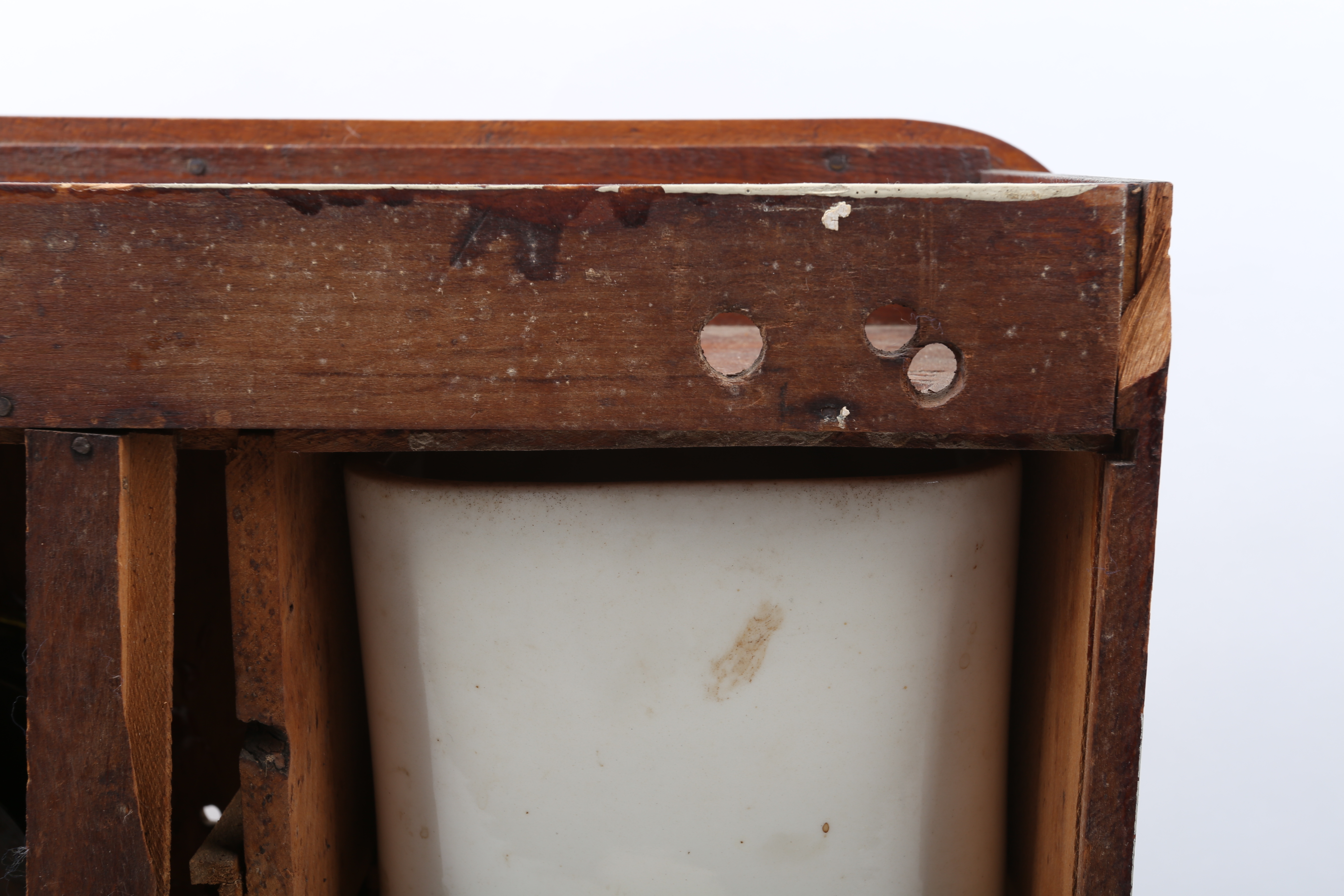 Vintage Converted Dutch Pantry Spice Cabinet with Telechron Clock